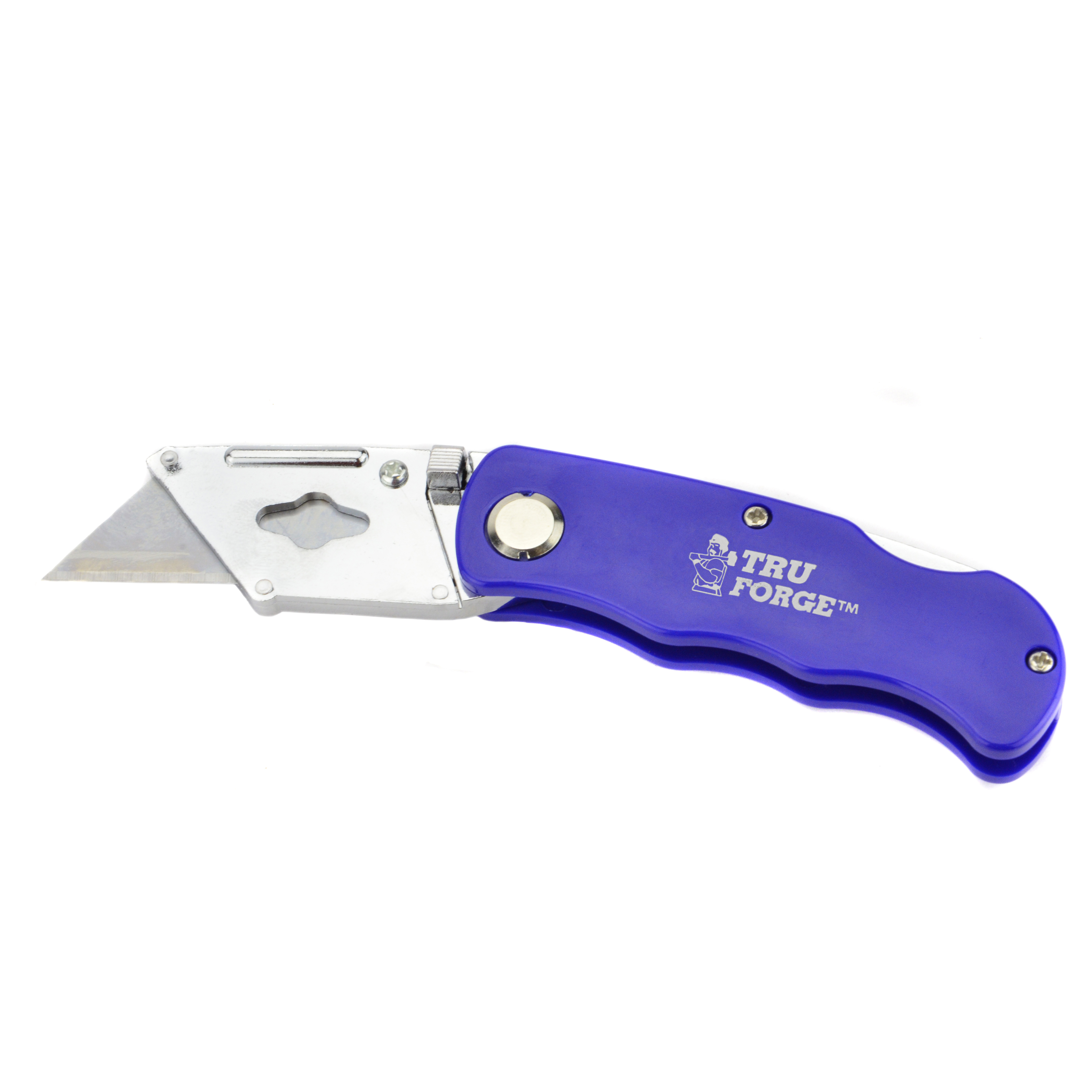 Folding Utility Knife Lock Back Box Cutter Clip 6 Blades Quick ...