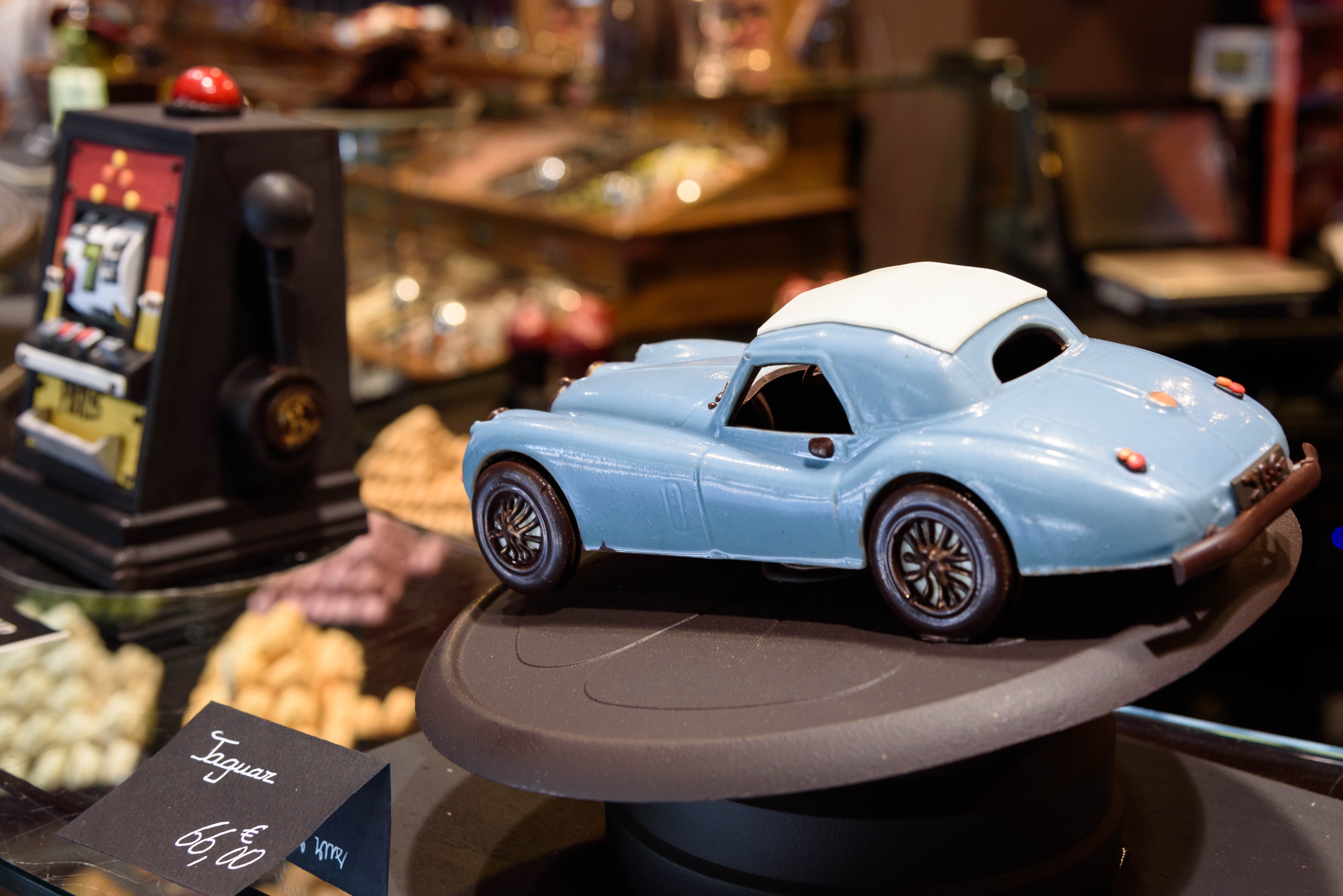 Blue vintage coupe die cast car scale model photo
