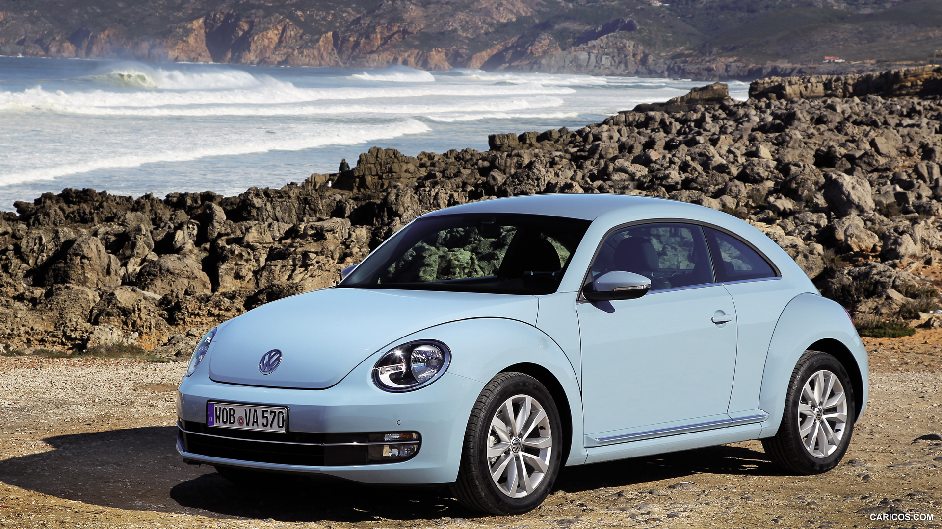 2012 Volkswagen Beetle Light Blue - Front | HD Wallpaper #91