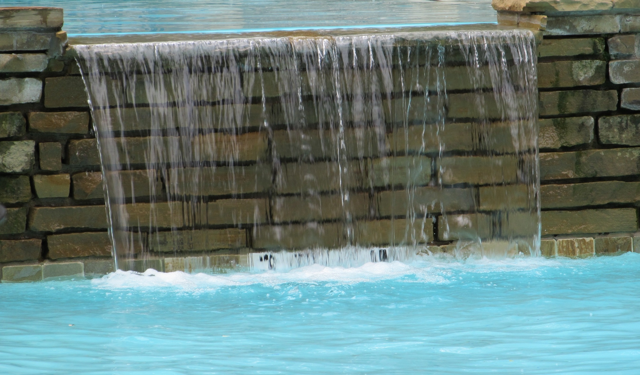 Blue Waterfall, Blue, Pool, Swimming, Water, HQ Photo