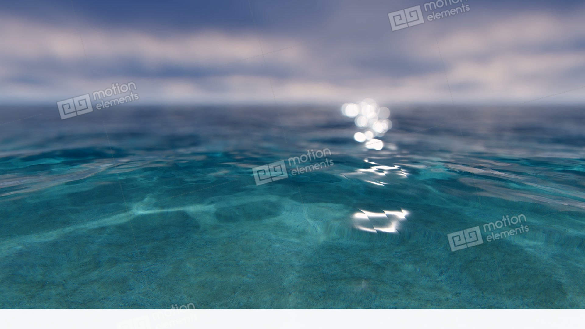 Tropical Ocean With A Blurred Horizon Stock video footage | 11779820