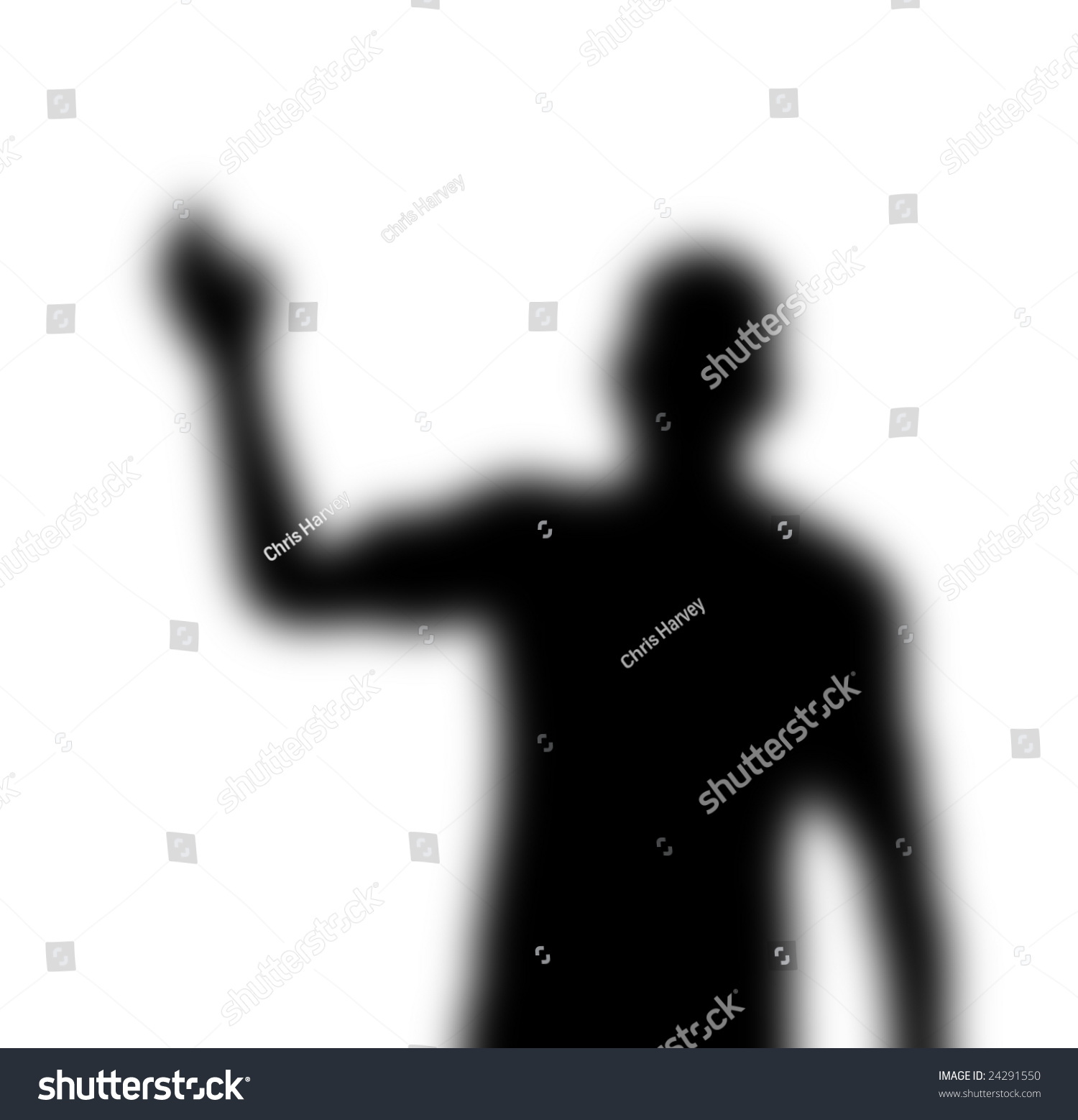 Mysterious Blurry Waving Shadow Figure Stock Illustration 24291550 ...
