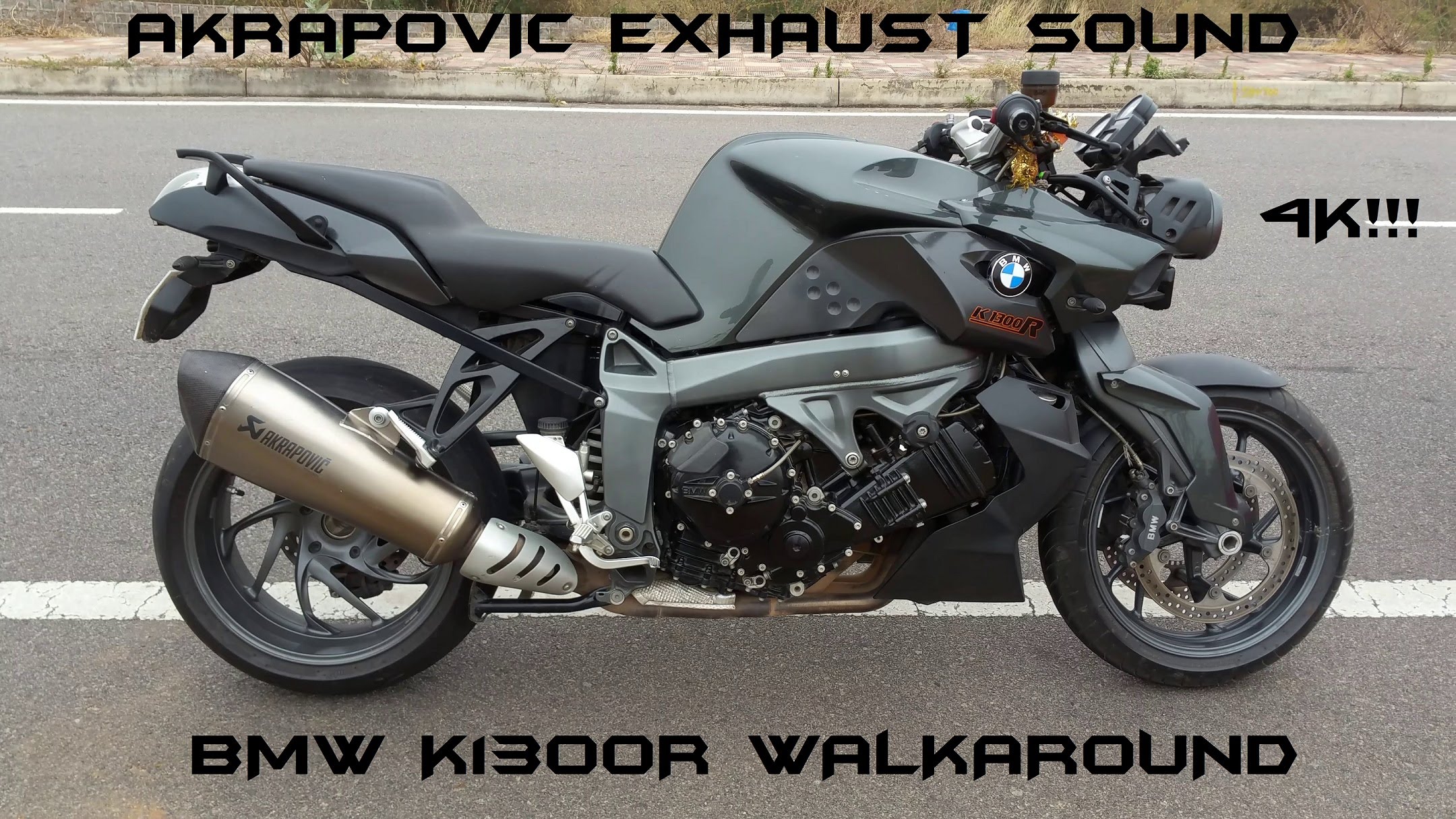 BMW K1300R Walkaround/Akrapovic Exhaust Sound In 4K!!! - YouTube