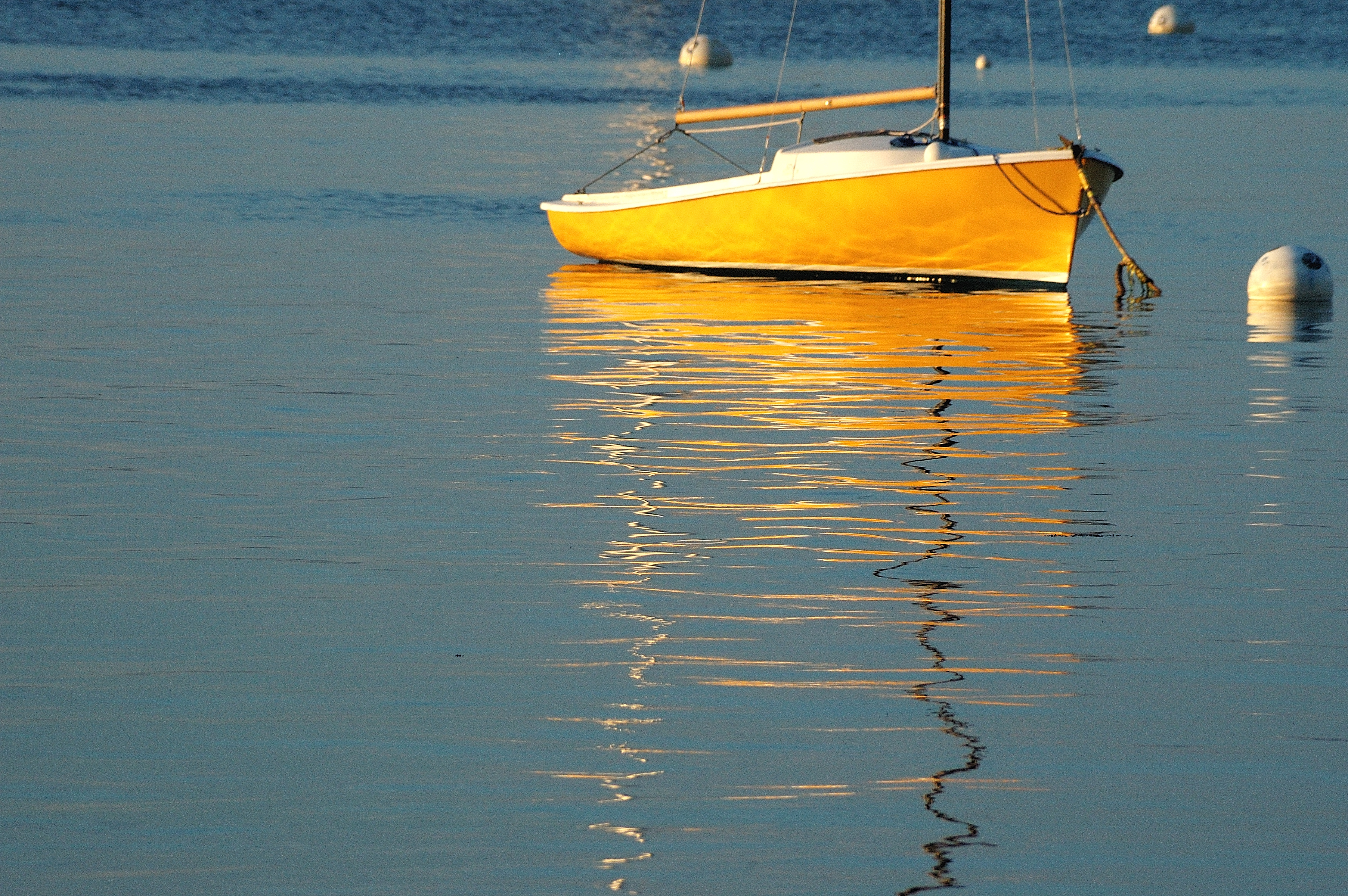 Boat, Reflection, Bayside, Maine | rayfausel