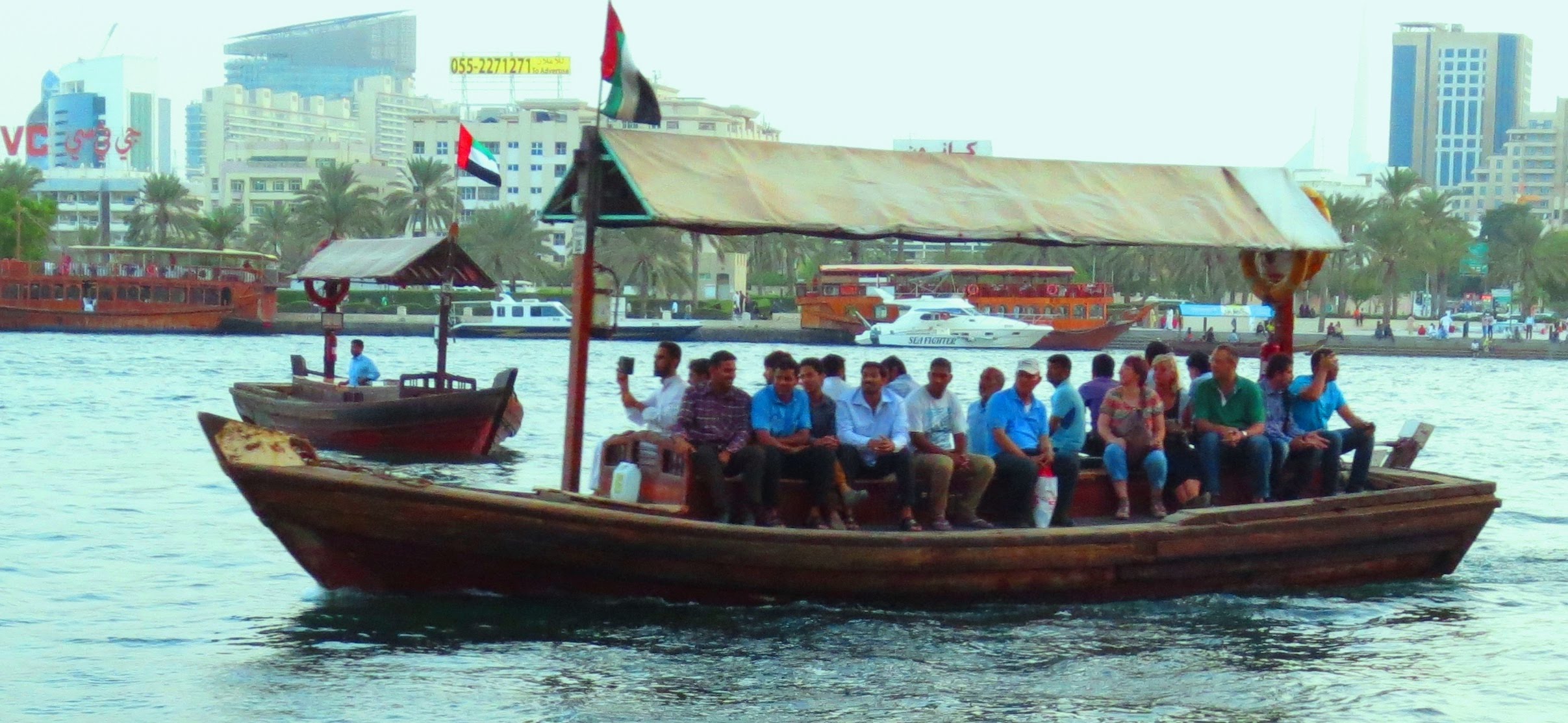 ABRA DUBAI - Wooden Boat Ride - Dubai Creek - YouTube