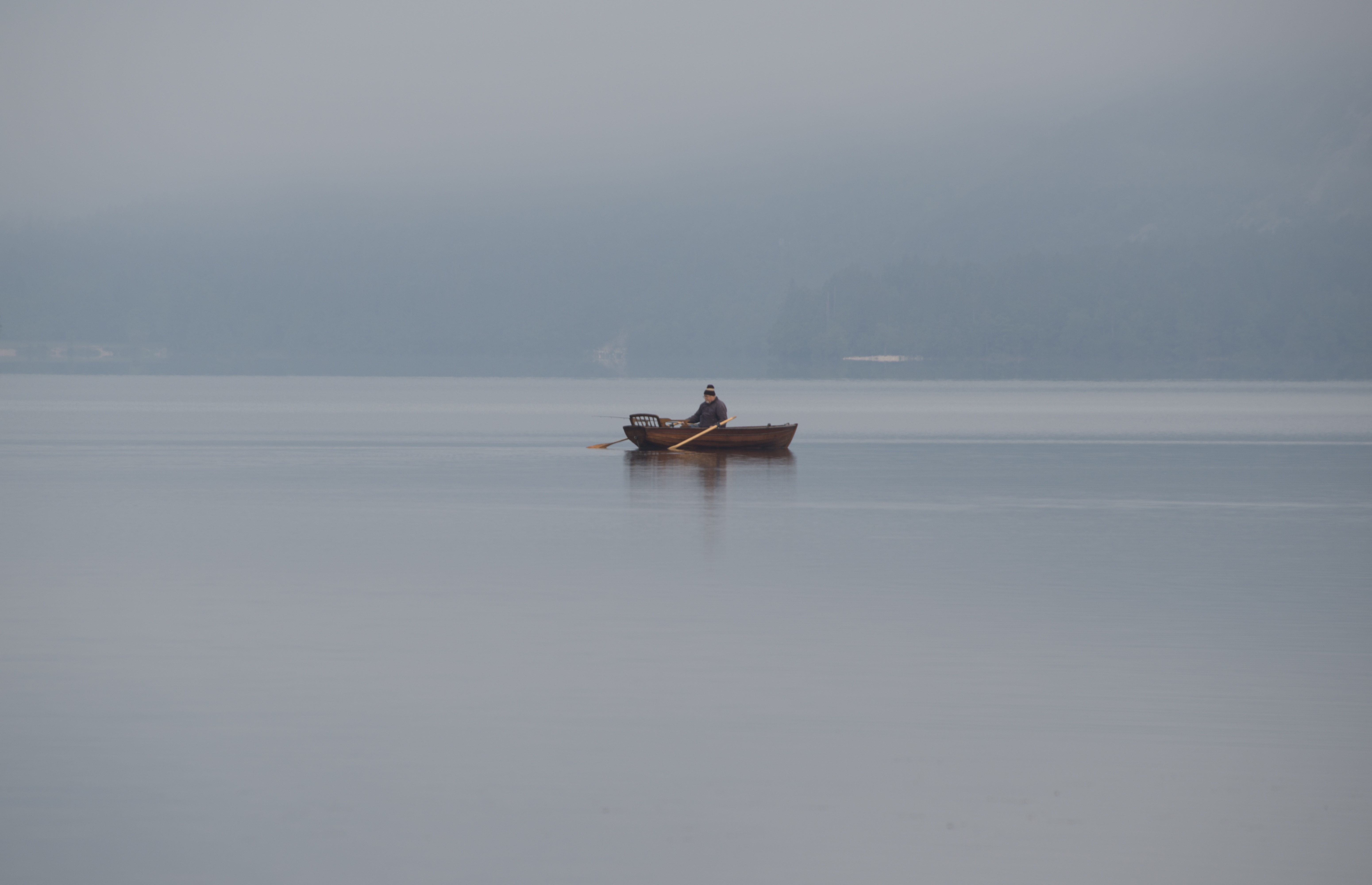 Boating alone, Alone, Blue, Boat, Flow, HQ Photo