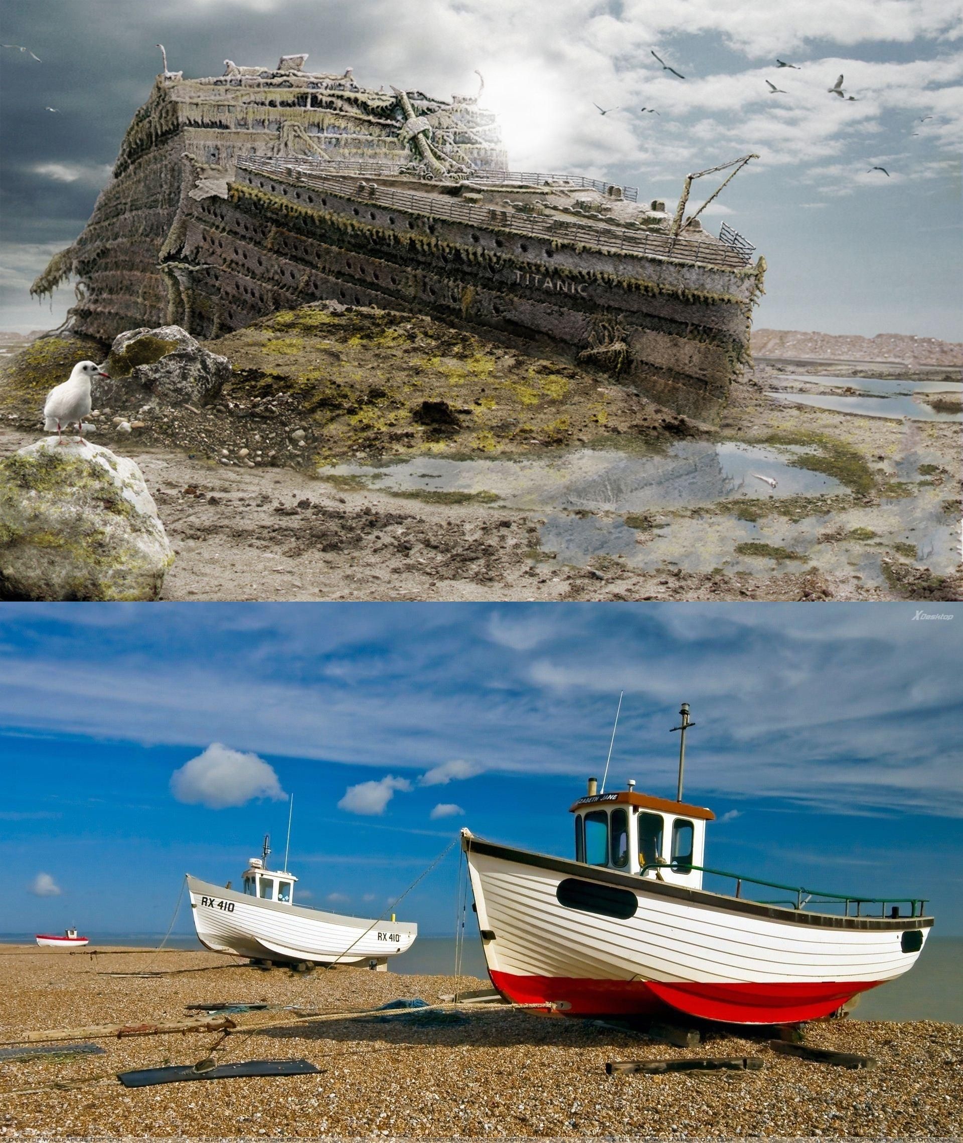 old boat aground on the coast | Boats on the Hard, Ships on Land ...