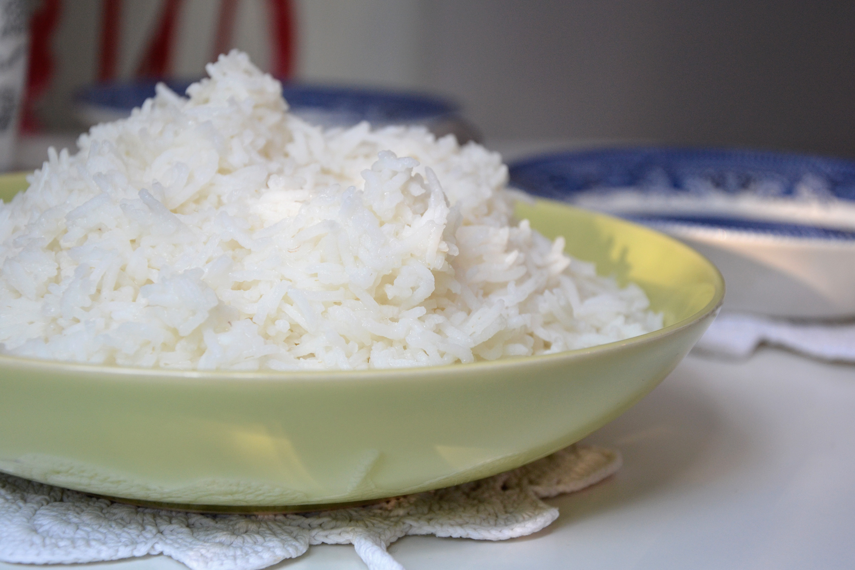 Boiled rice photo