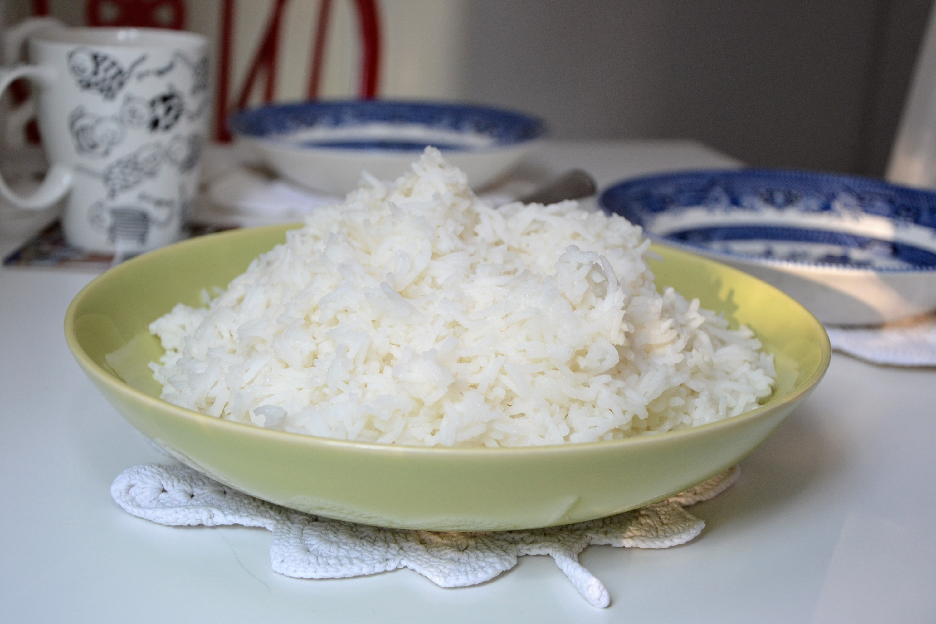 Boiled rice photo
