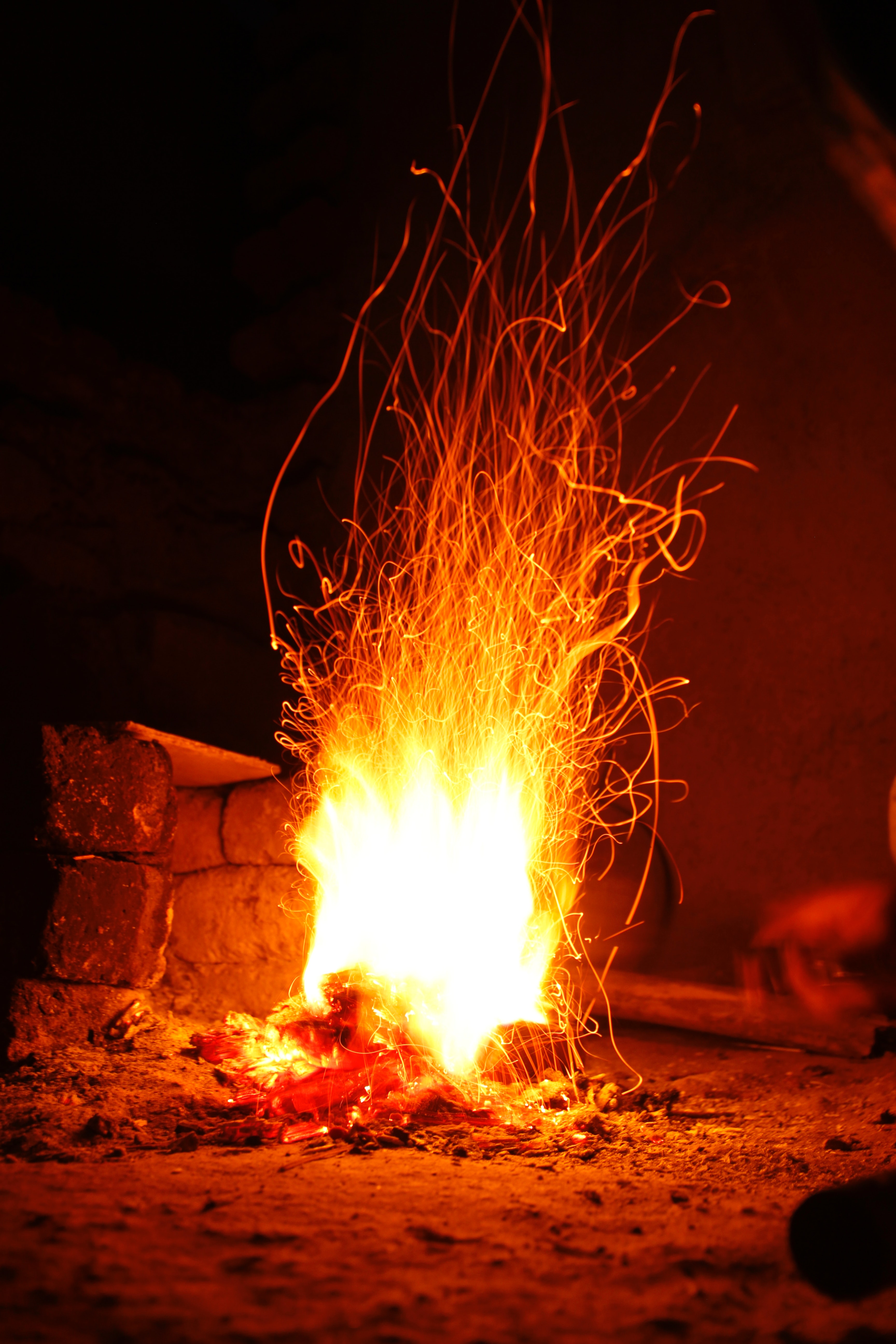 Bonfire, Ash, Firewoods, Warmly, Spark, HQ Photo