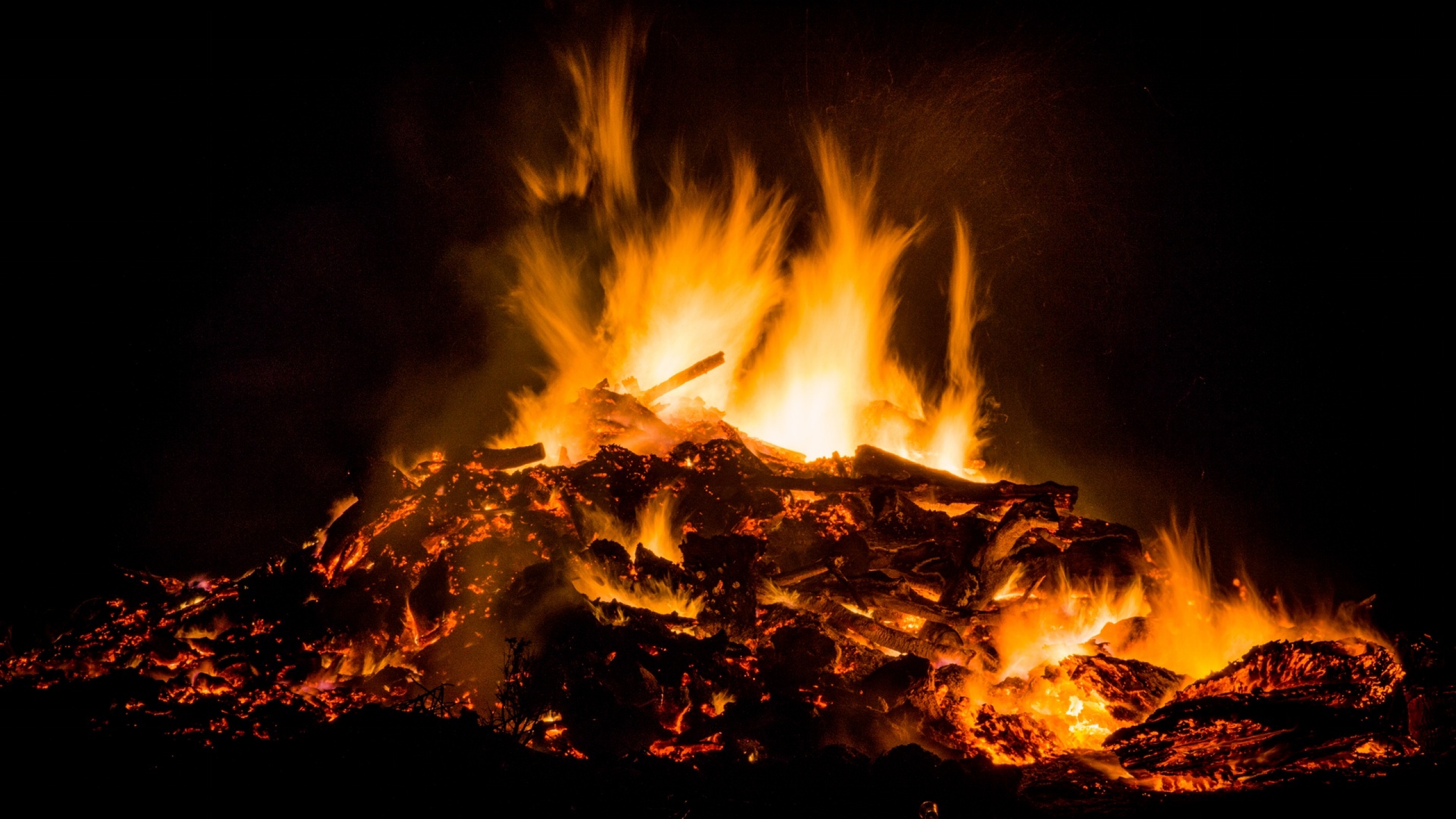 Bonfire Full HD Wallpaper and Background Image | 2560x1440 | ID:698393