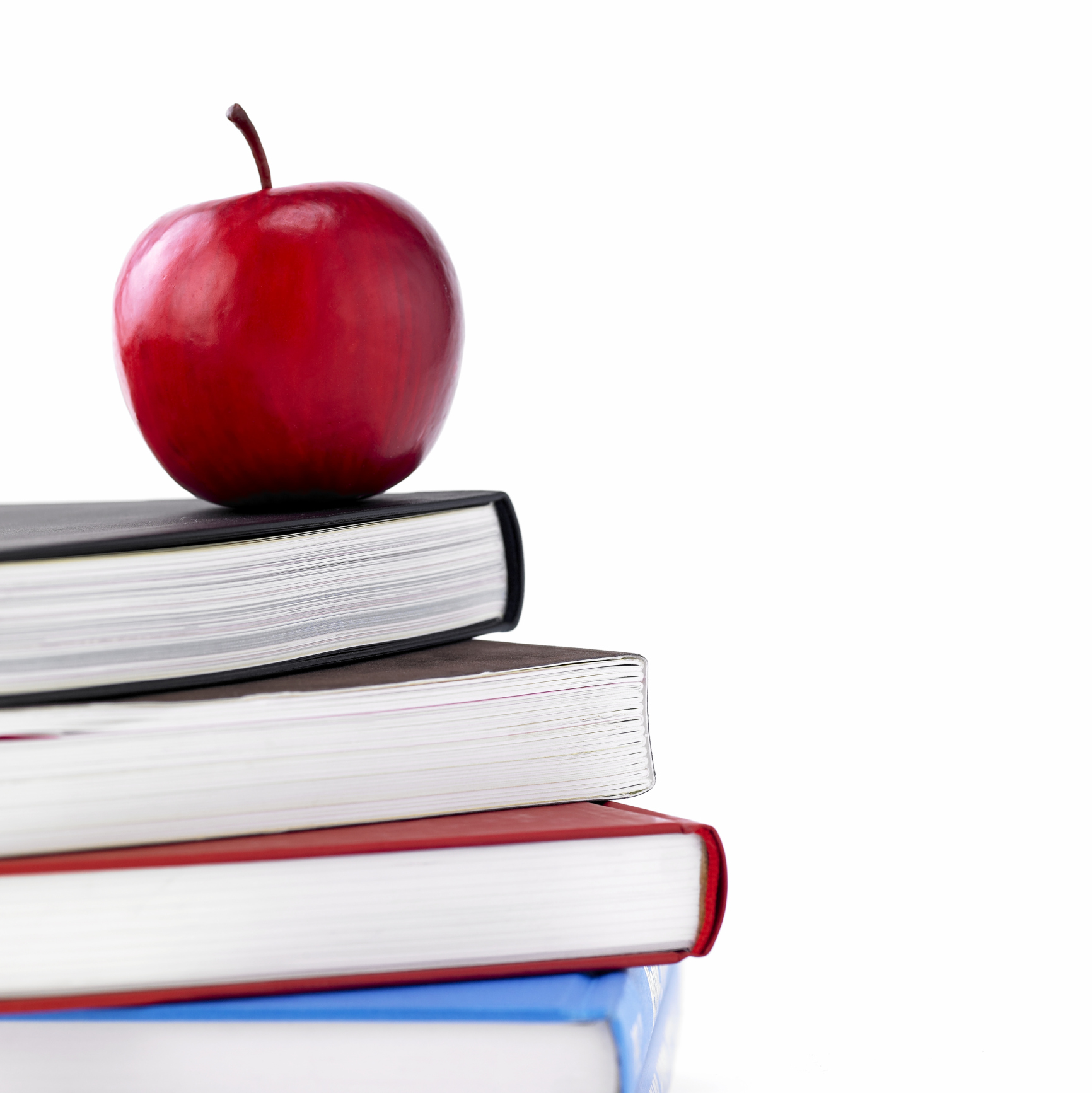 Apple-stack-of-books1 • Saint James School