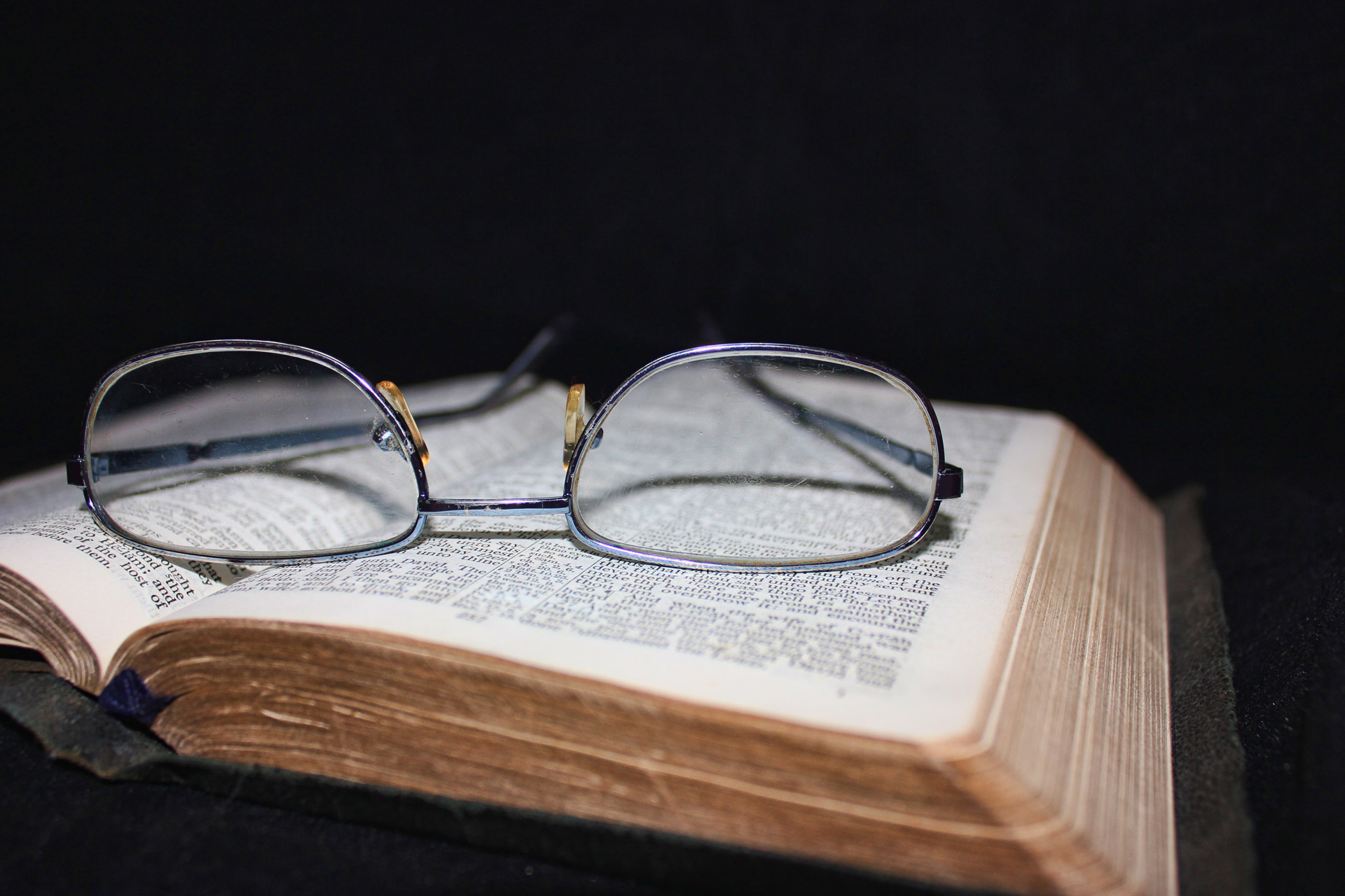 Book and glasses photo