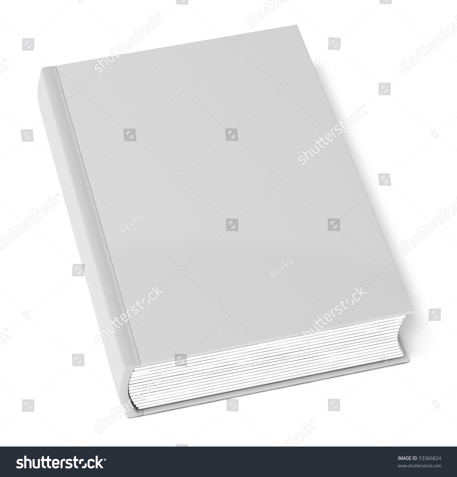 Gray Book Isolated On White Stock Illustration 53366824 - Shutterstock