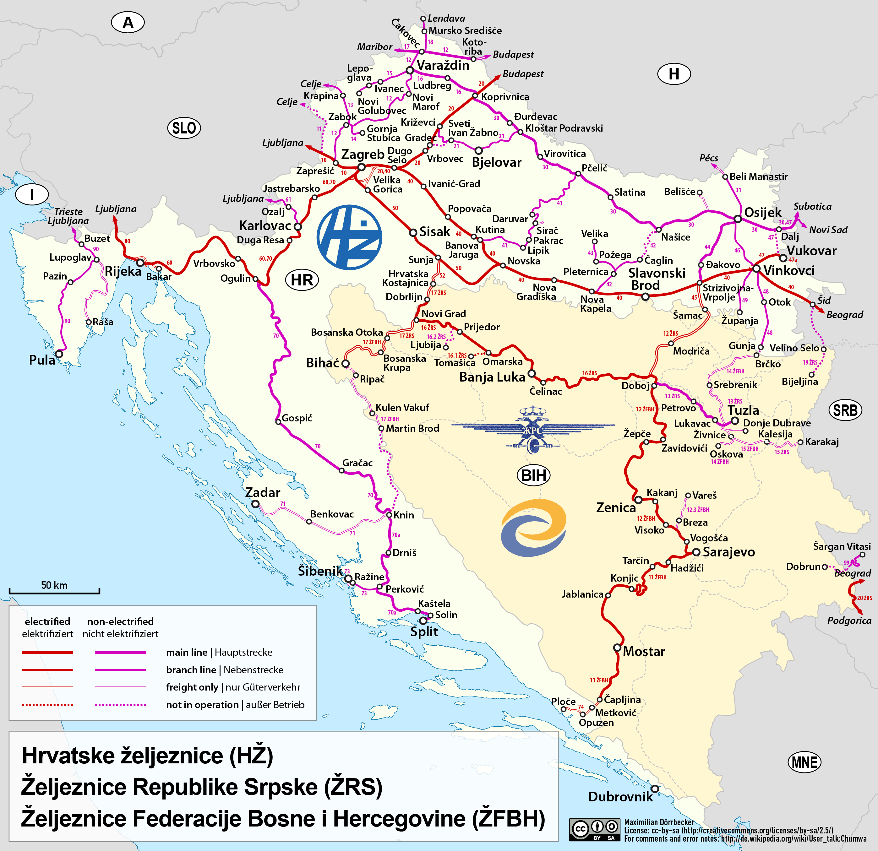 Rail transport in Bosnia and Herzegovina - Wikipedia