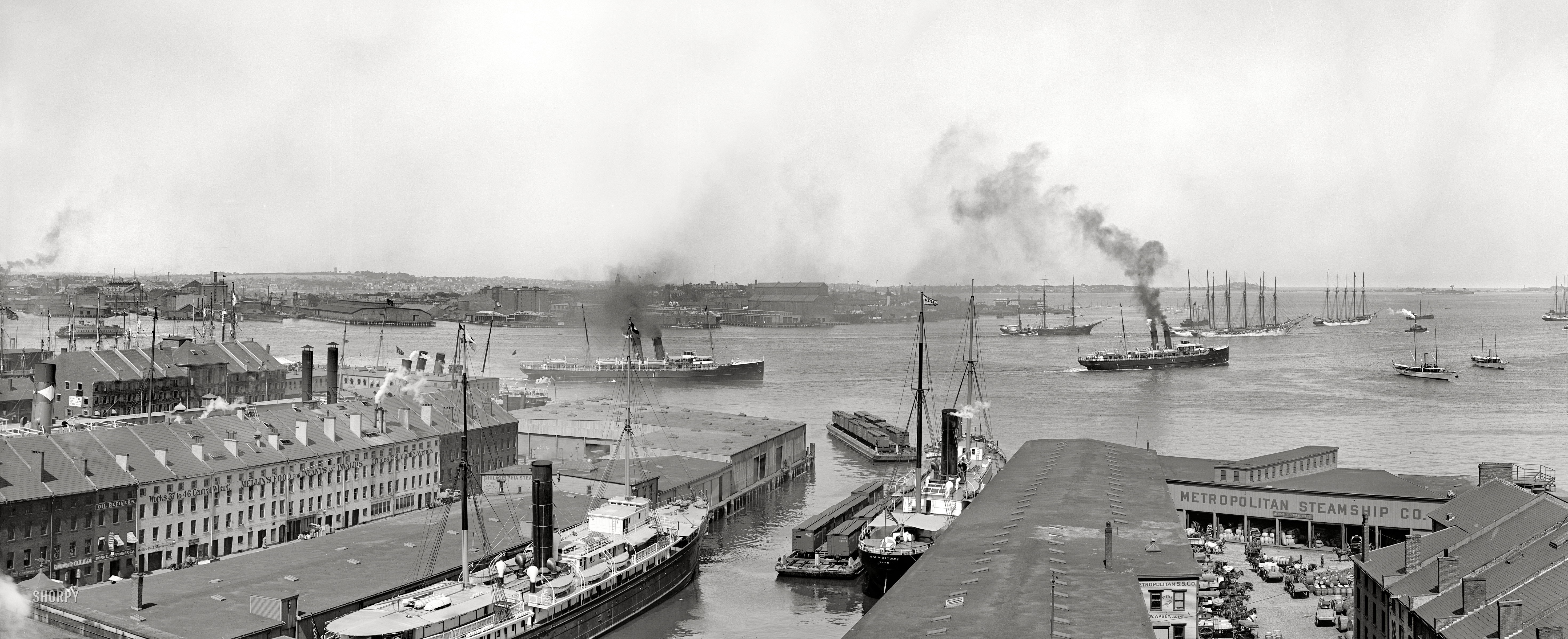 Boston Harbor: 1906 | Shorpy | Vintage Photography