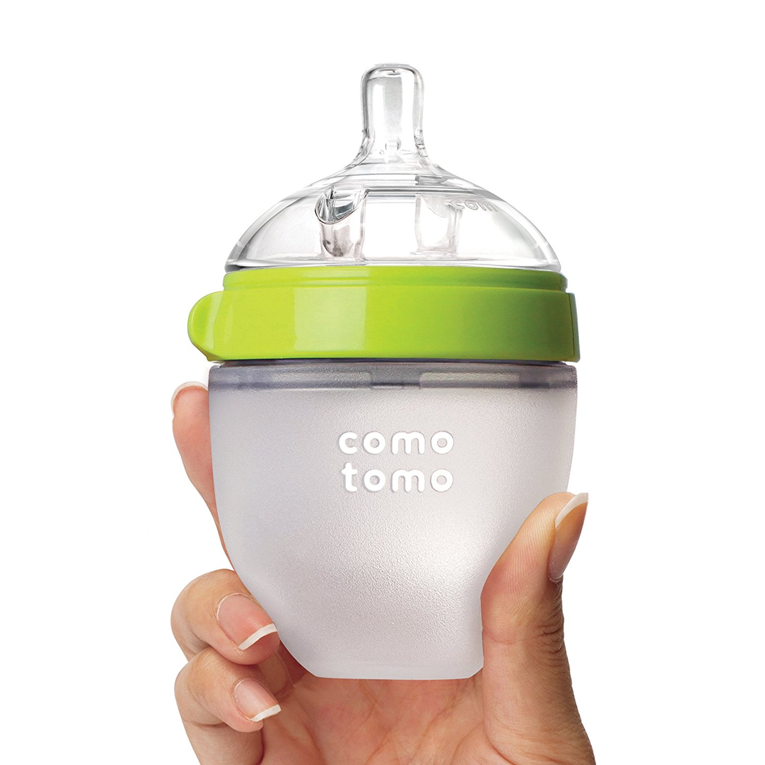 Amazon.com : Comotomo Natural Feel Baby Bottle, Green, 5 Ounces : Baby