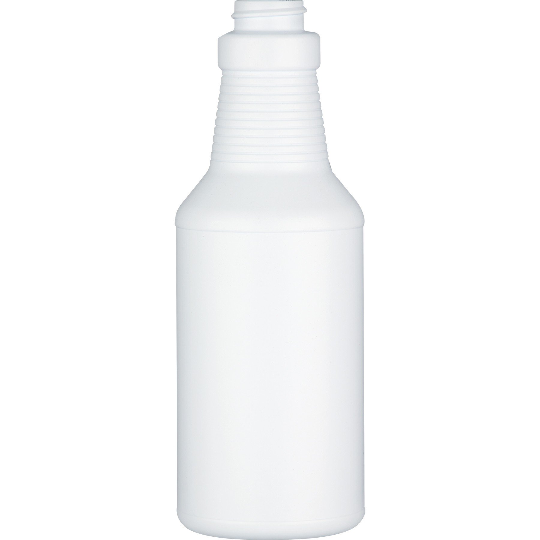 16 oz. Blue/White HDPE Plastic Carafe Bottle, 28mm 28-400