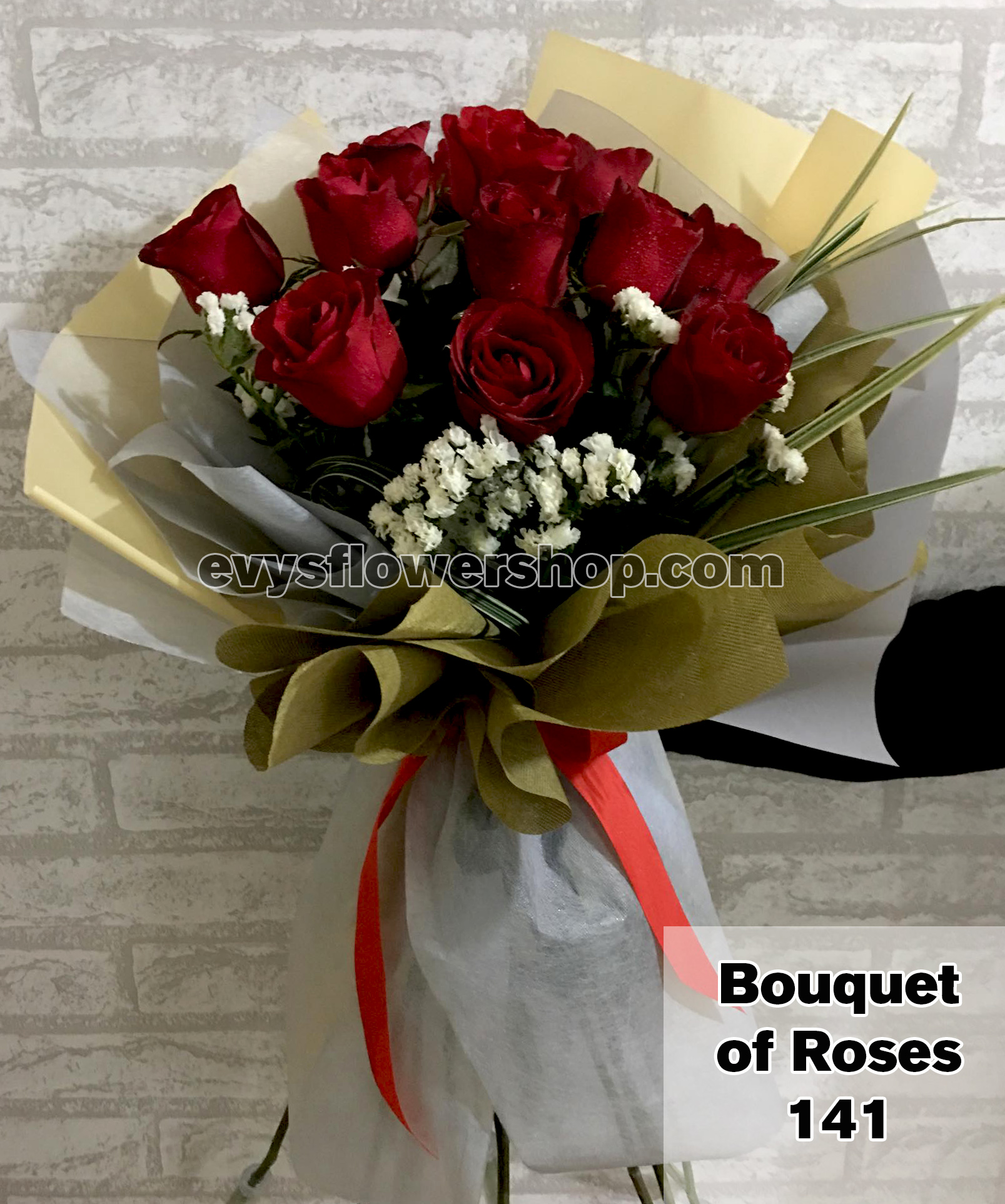 bouquet of roses 141 - EVYS FLOWER SHOP FREE DELIVERY