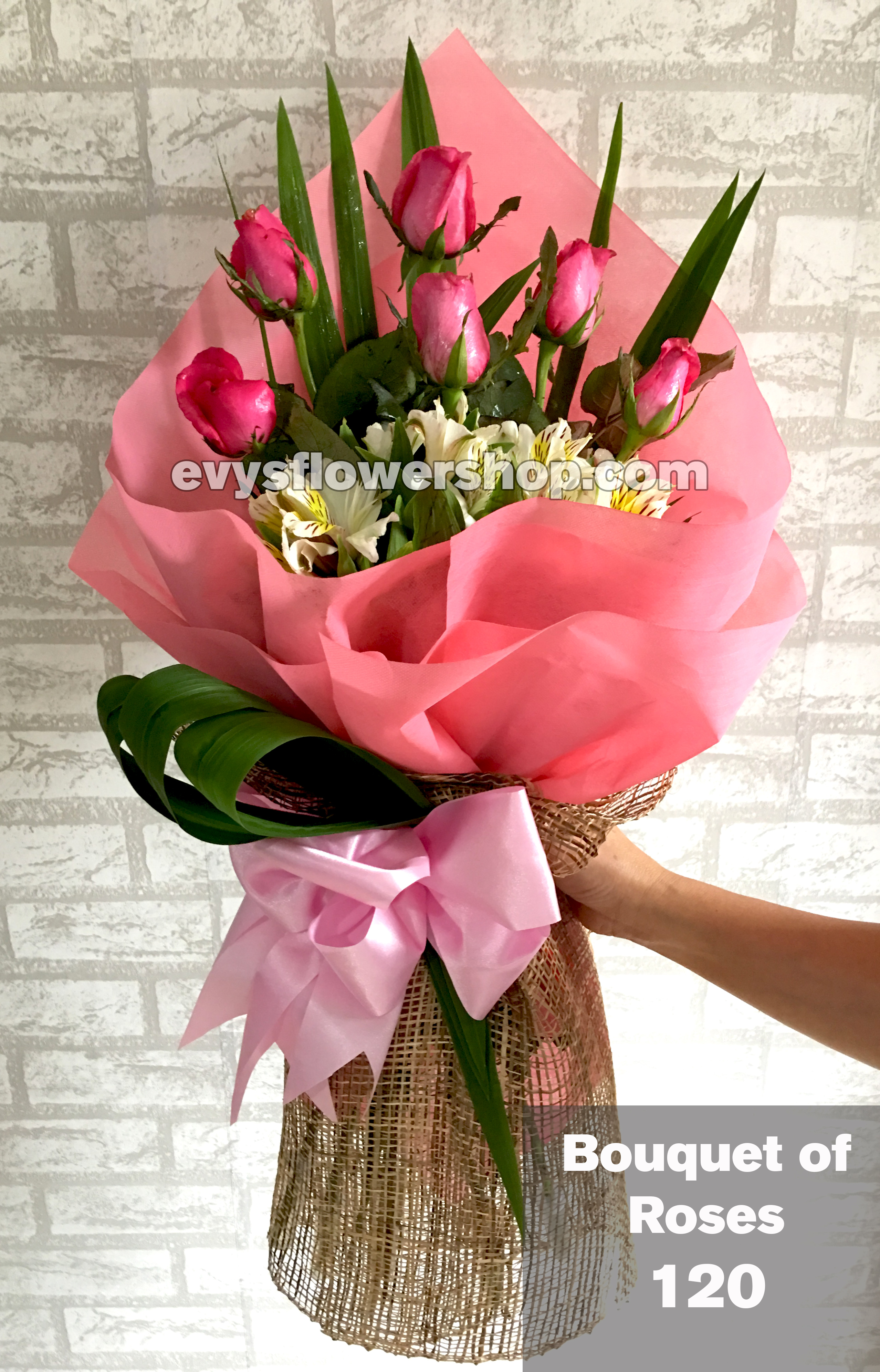 bouquet of roses 120 - EVYS FLOWER SHOP FREE DELIVERY
