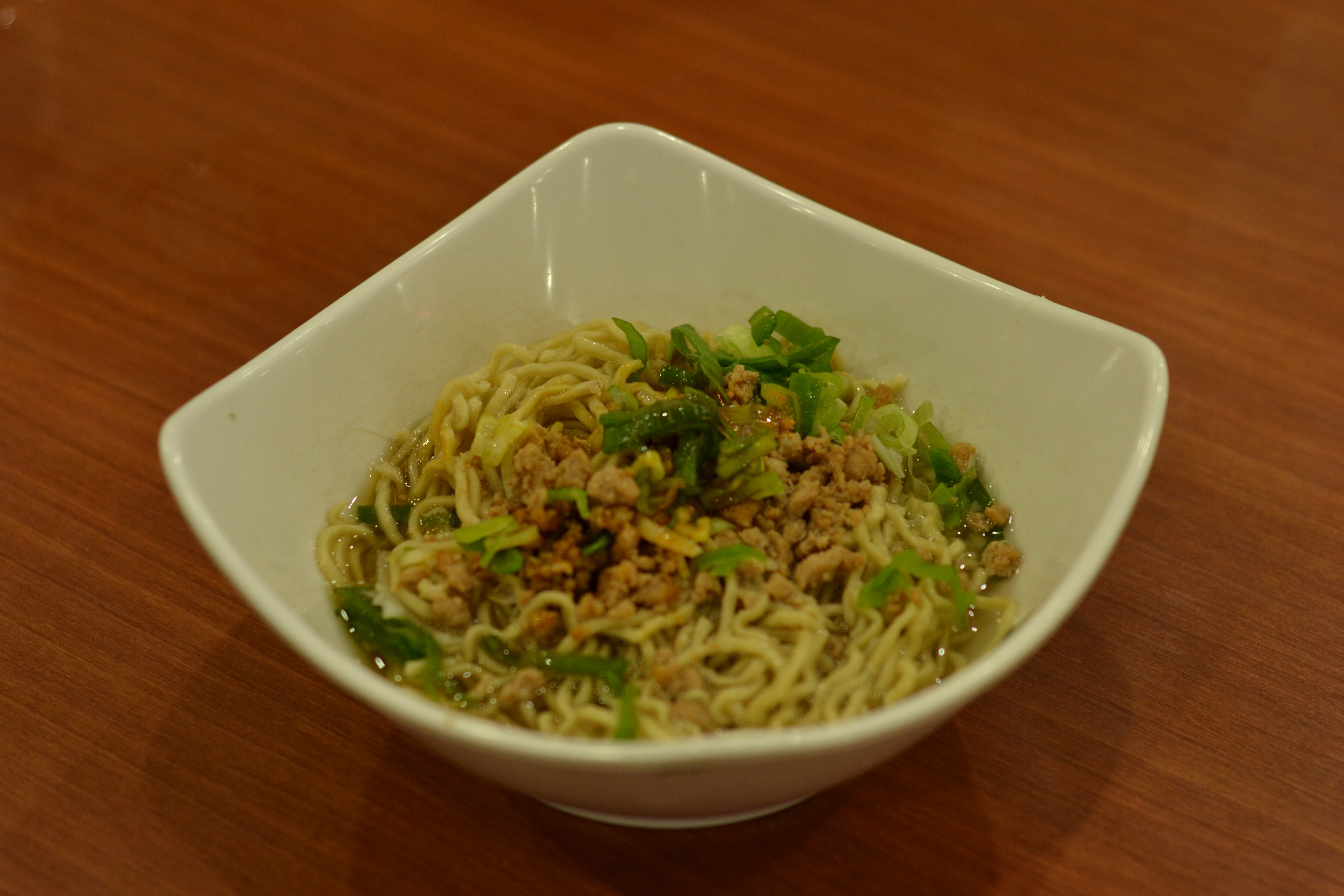 Bowl of noodles photo