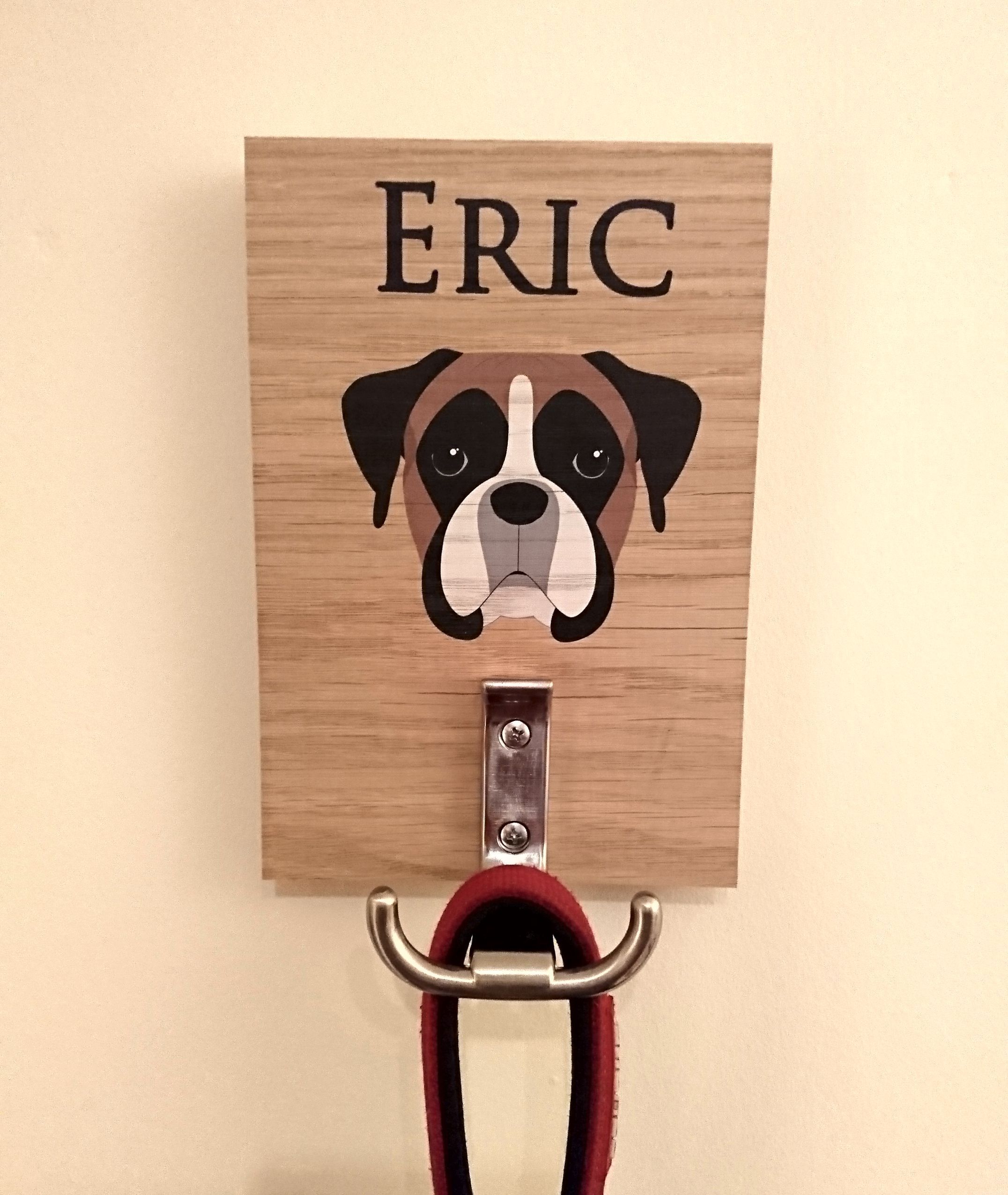 Boxer Dog Lead Holder – Personalised Gifts