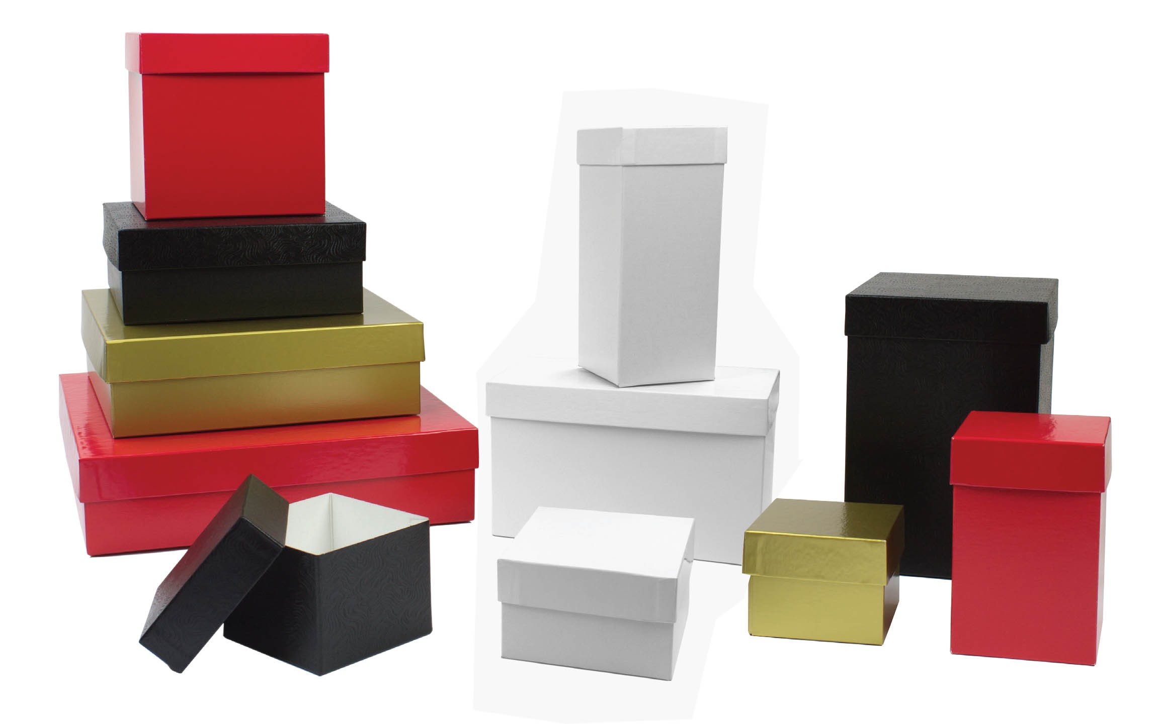 Gift Boxes with Lids - Hi-Wall - Box and Wrap