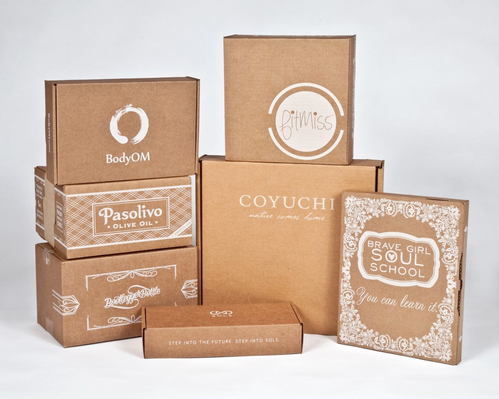 VERY POPULAR WHITE ON KRAFT shipping boxes | branding, marketing ...
