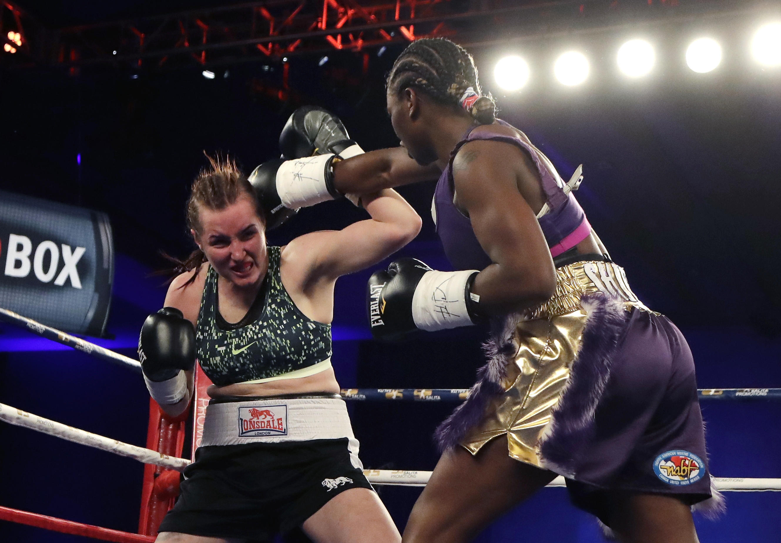 Claressa Shields wins fight in 4th round of milestone night | Boston ...