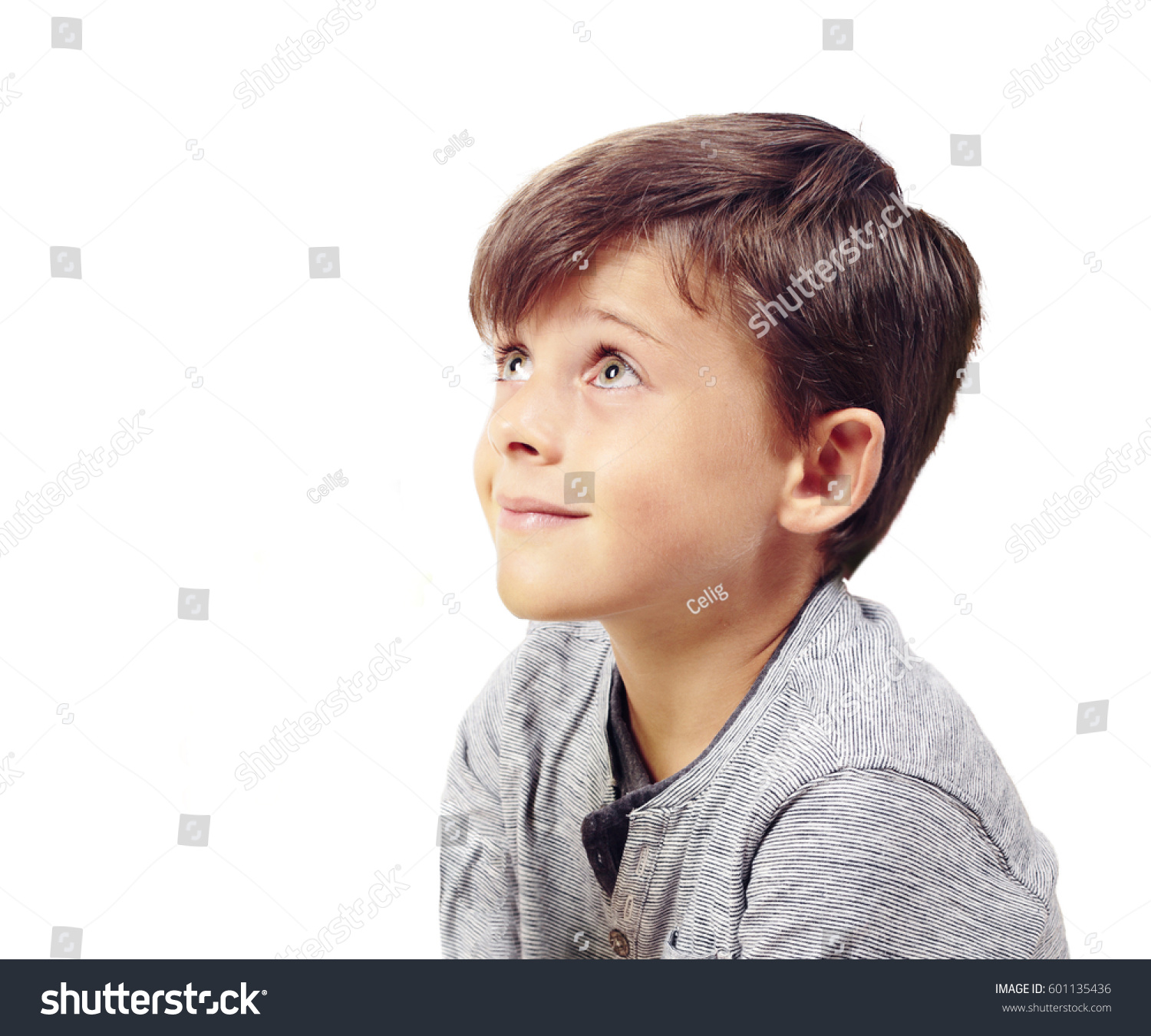 Closeup Boy Profile Looking Stock Photo & Image (Royalty-Free ...