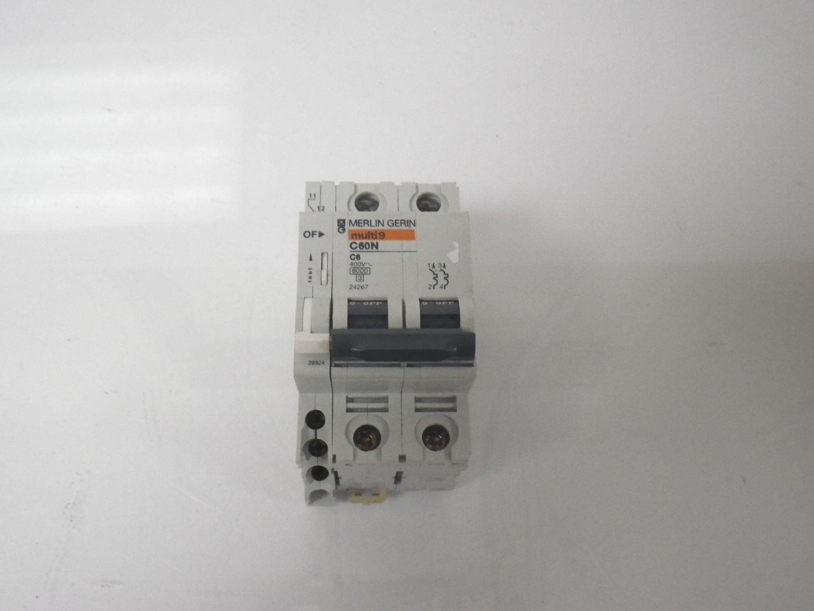 C60N C6 Merlin Gerin With Auxiliary Switch 26924 Circuit Breaker 2 ...