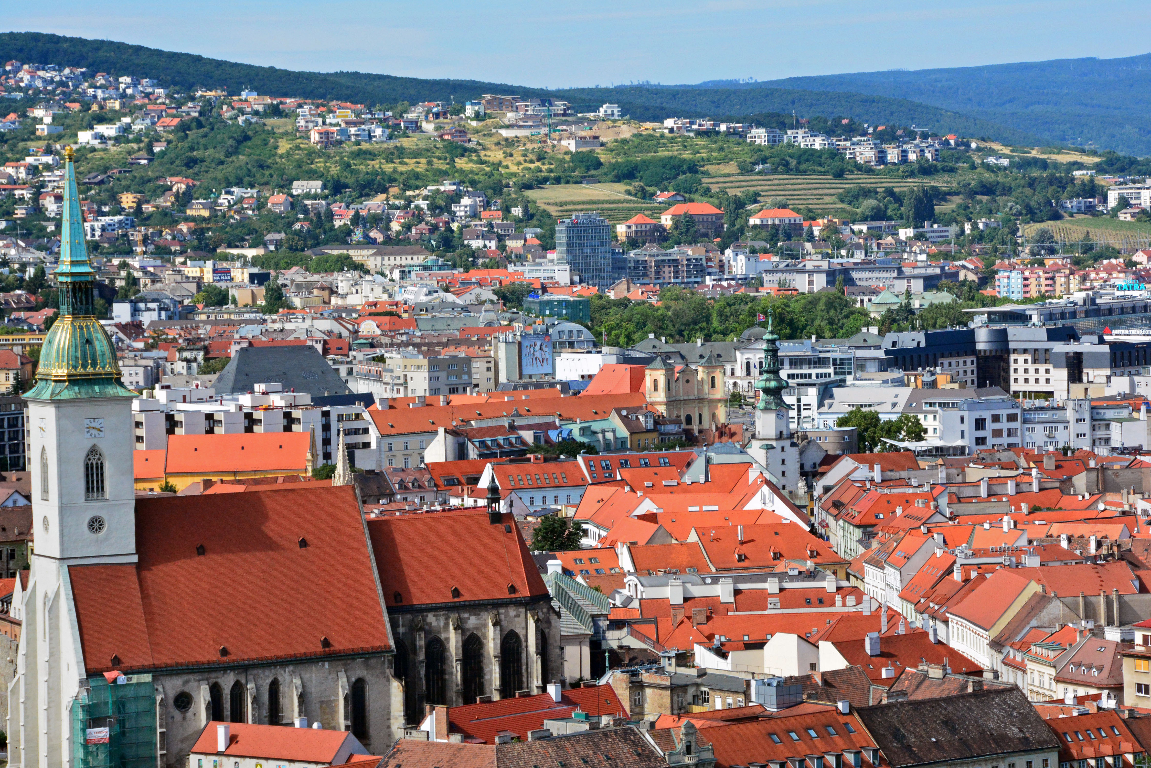 Scenic City Views in Bratislava