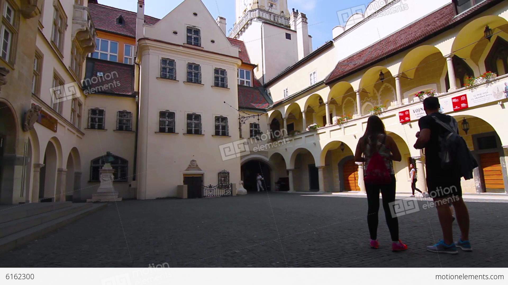 Old Town Hall In Bratislava, Slovakia Stock video footage | 6162300