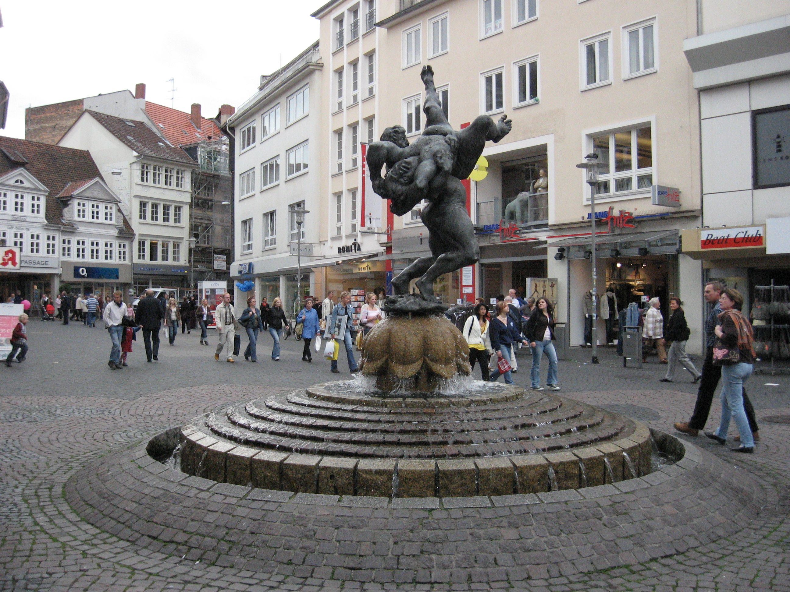 The Town Square With Its Fountain - The Ringerbrunnen In ...
