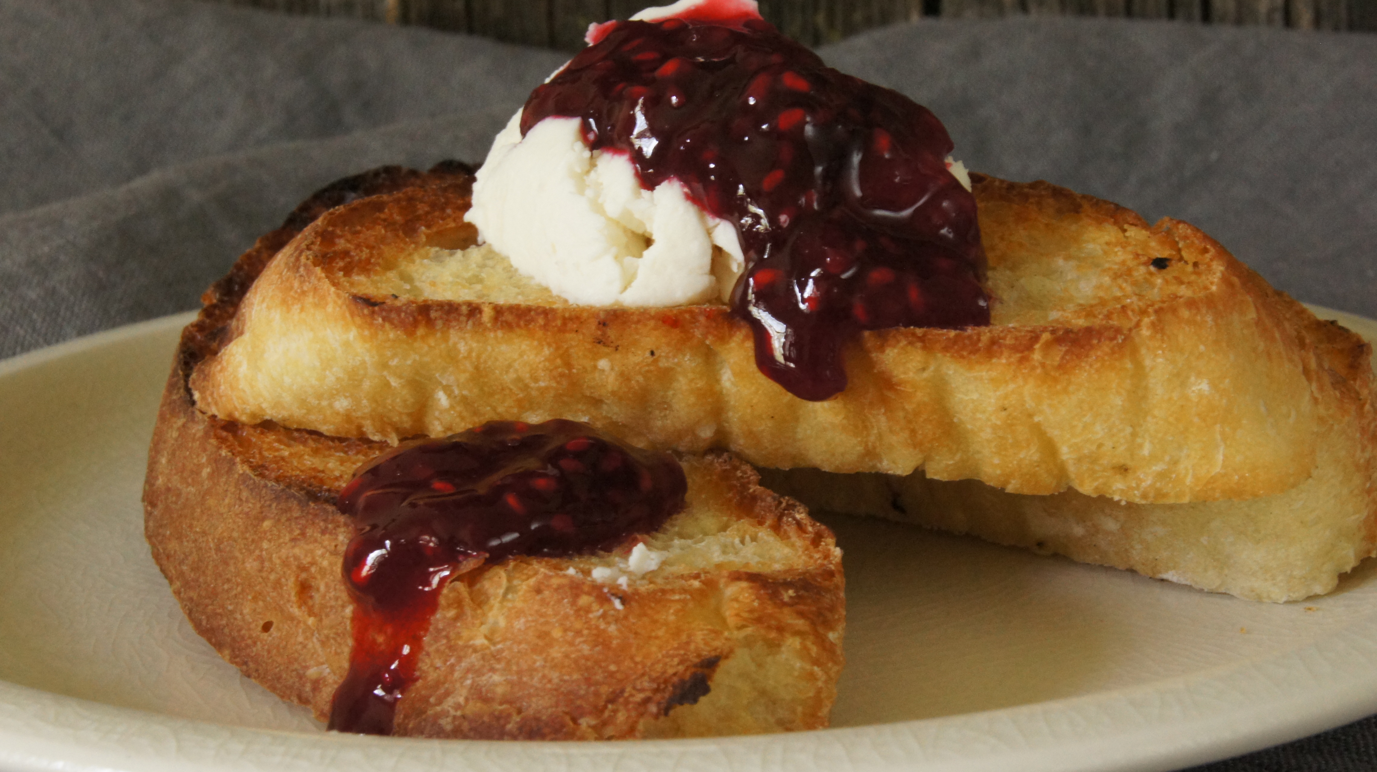 Bread and Jam for Frances - Toasted Sourdough Bread with Goat Cheese ...