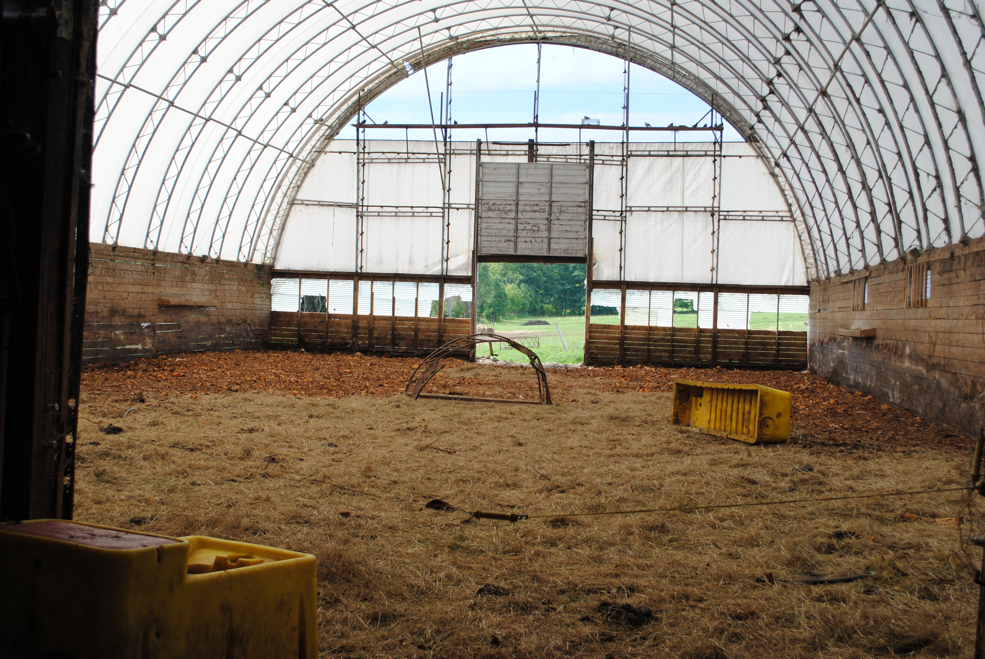 Brick cattle shed photo