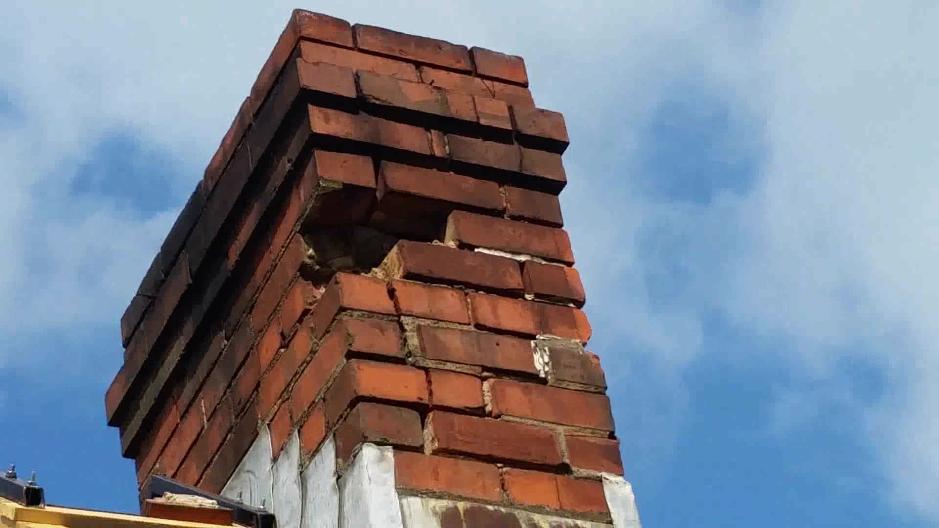 Brick repair on chimney DIY - YouTube