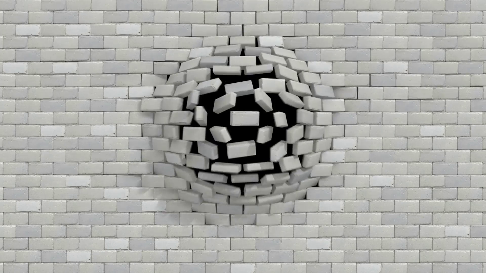 breaking white brick wall Motion Background - Videoblocks