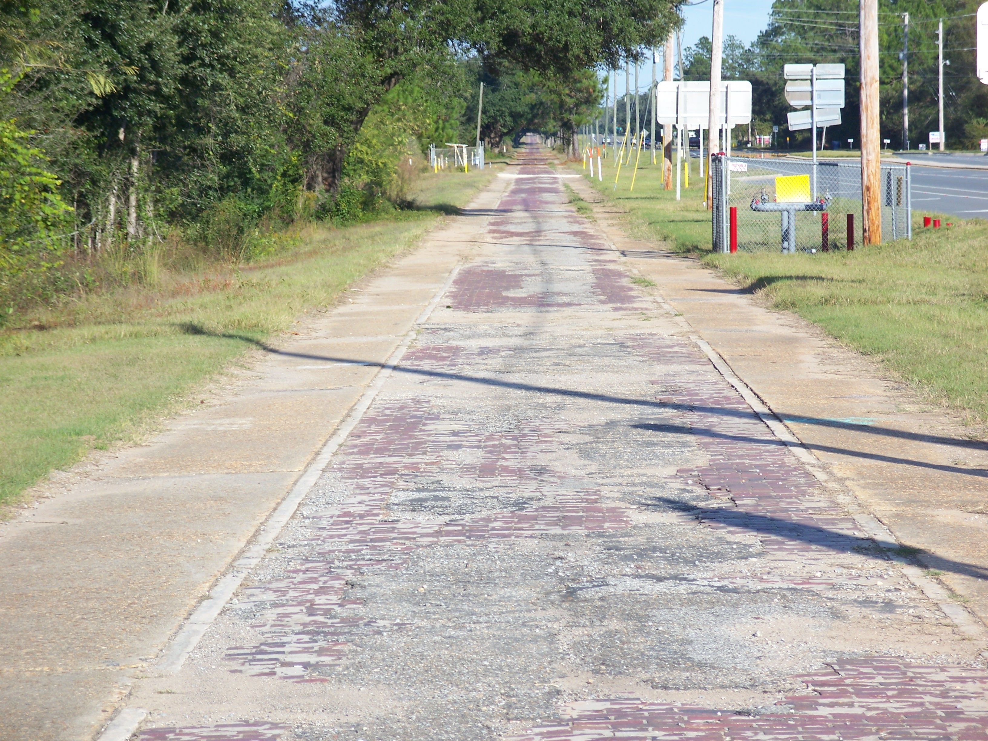 Milton, Florida, this is the old brick road circa 1921 and right ...