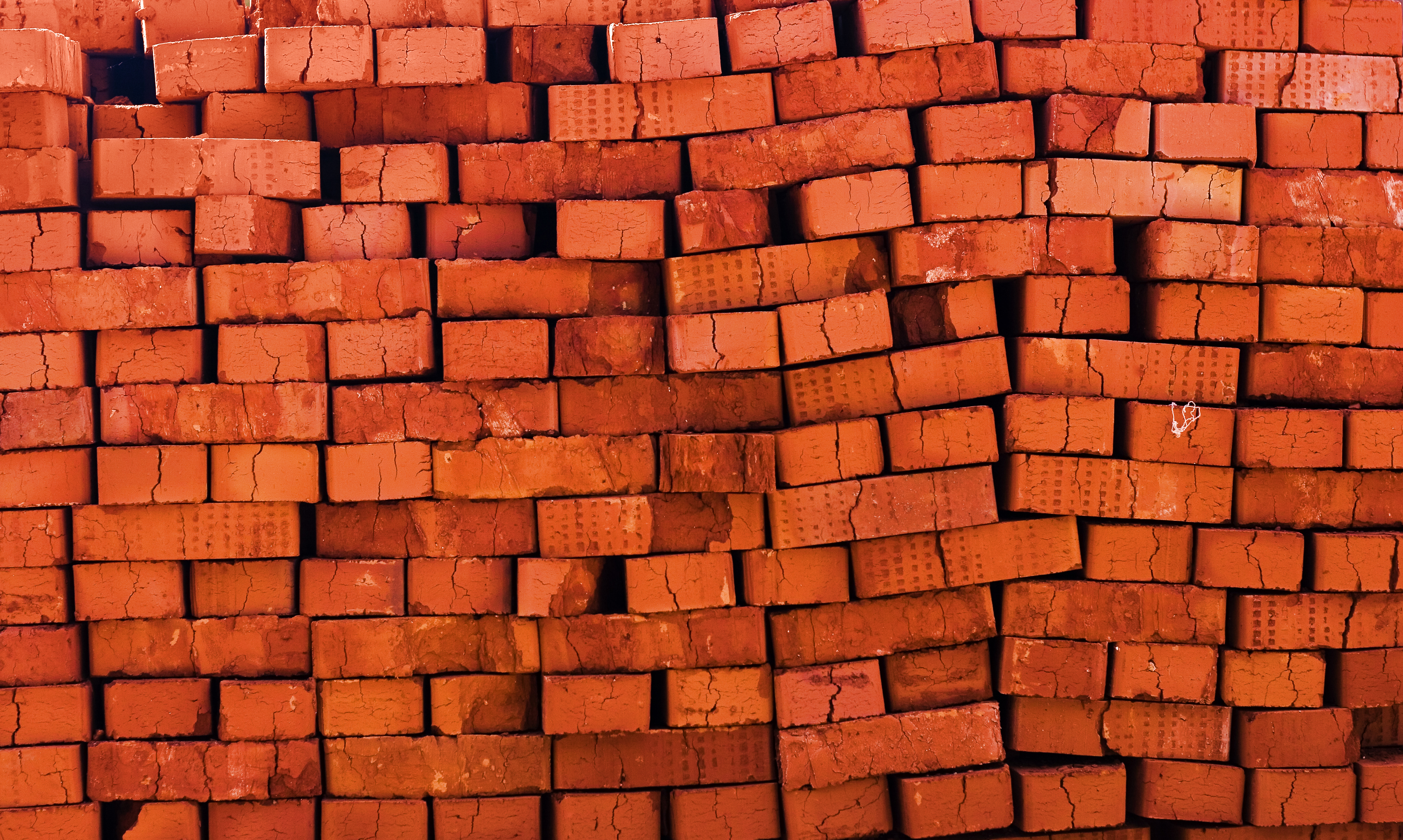 Bricks, Red, Stone, Structure, Texture, HQ Photo