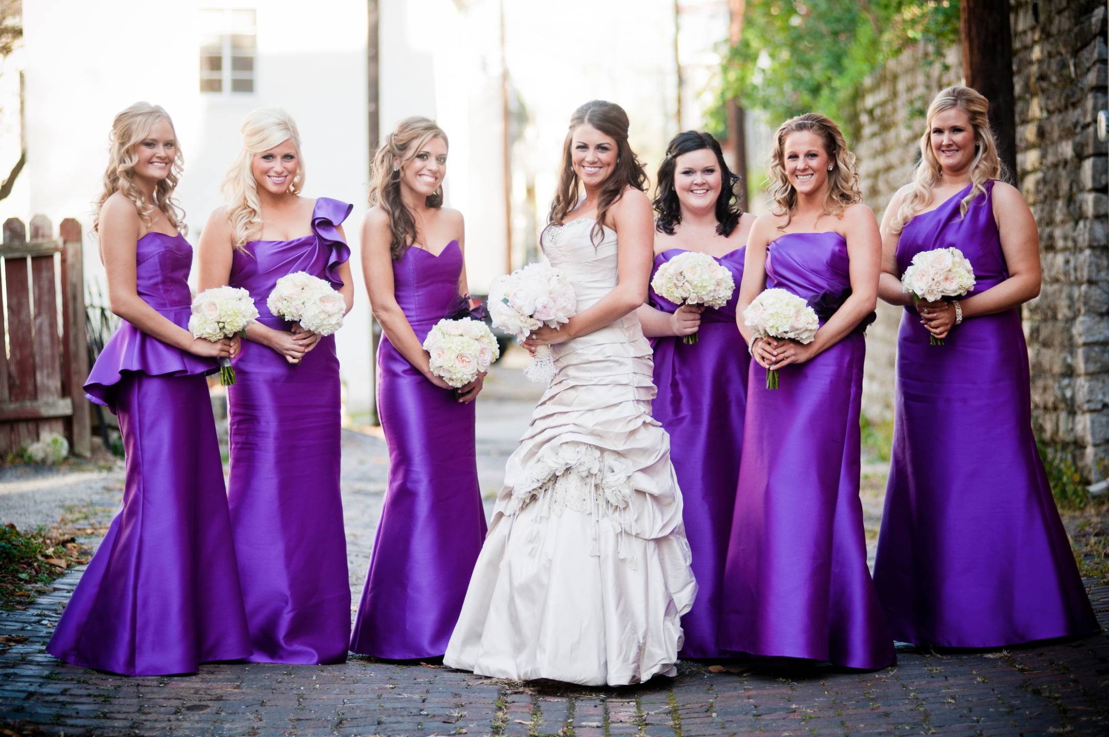 Bride And Bridesmaid Dresses High Cut Wedding Dresses - Wedding ...