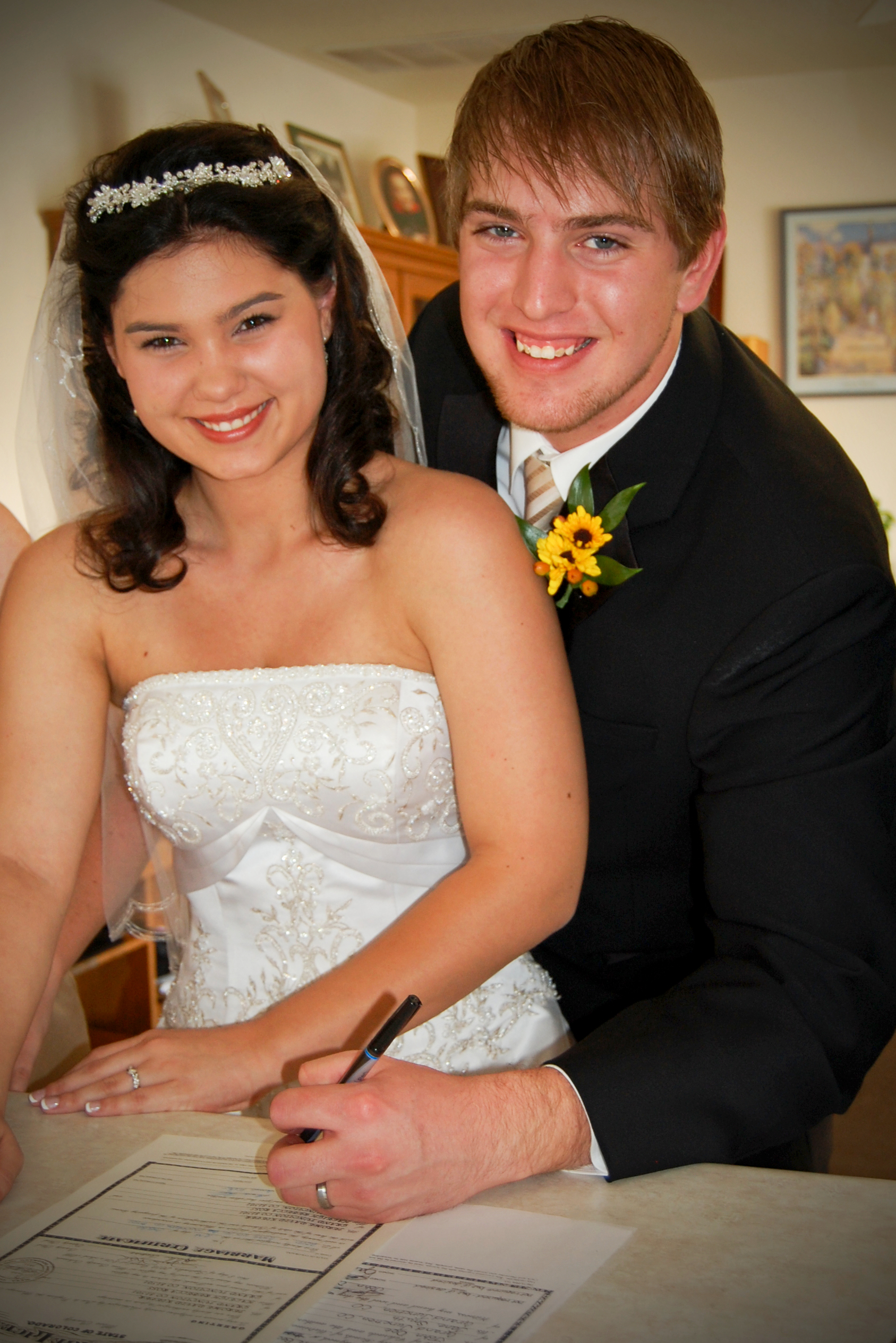 Bride and groom photo