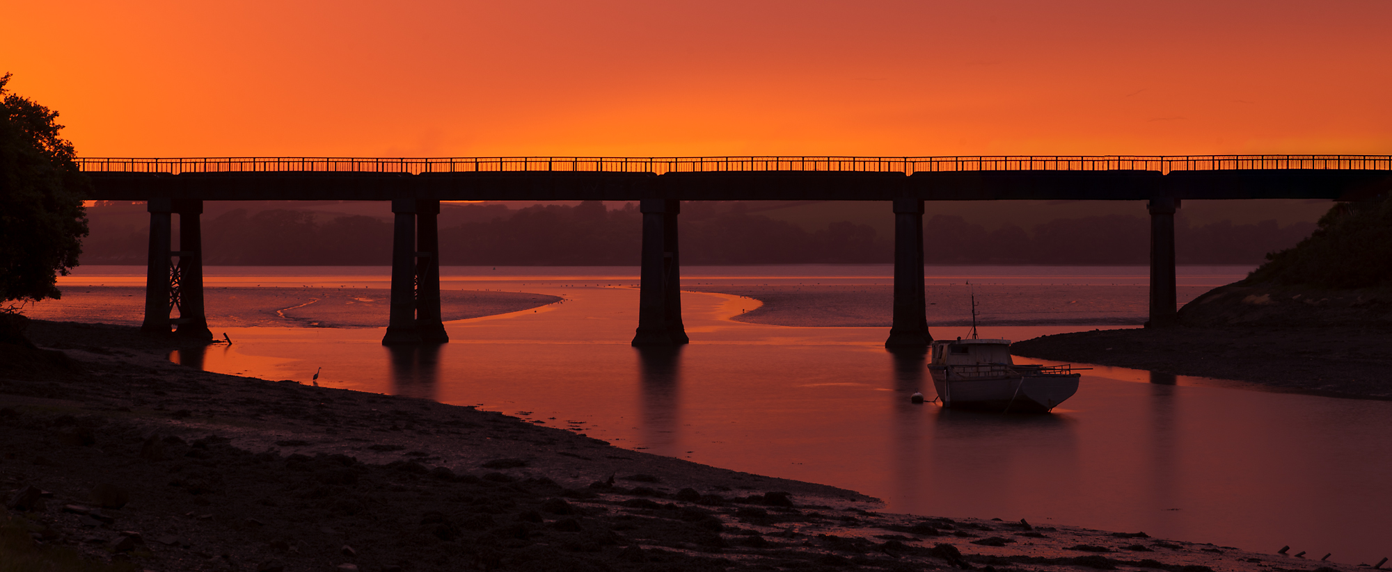 Bridge at sunset photo