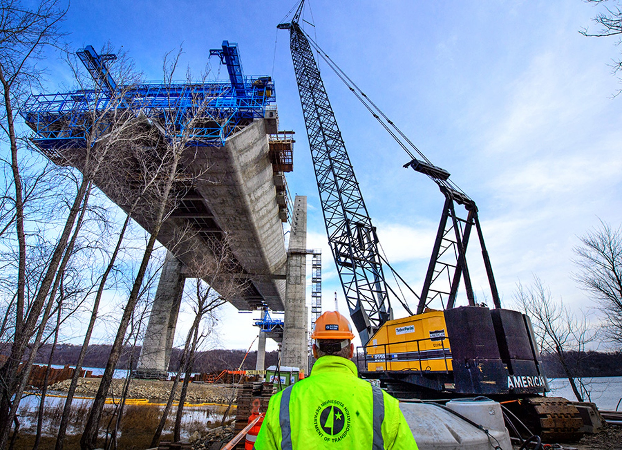 St. Croix River bridge construction slows for the winter ...