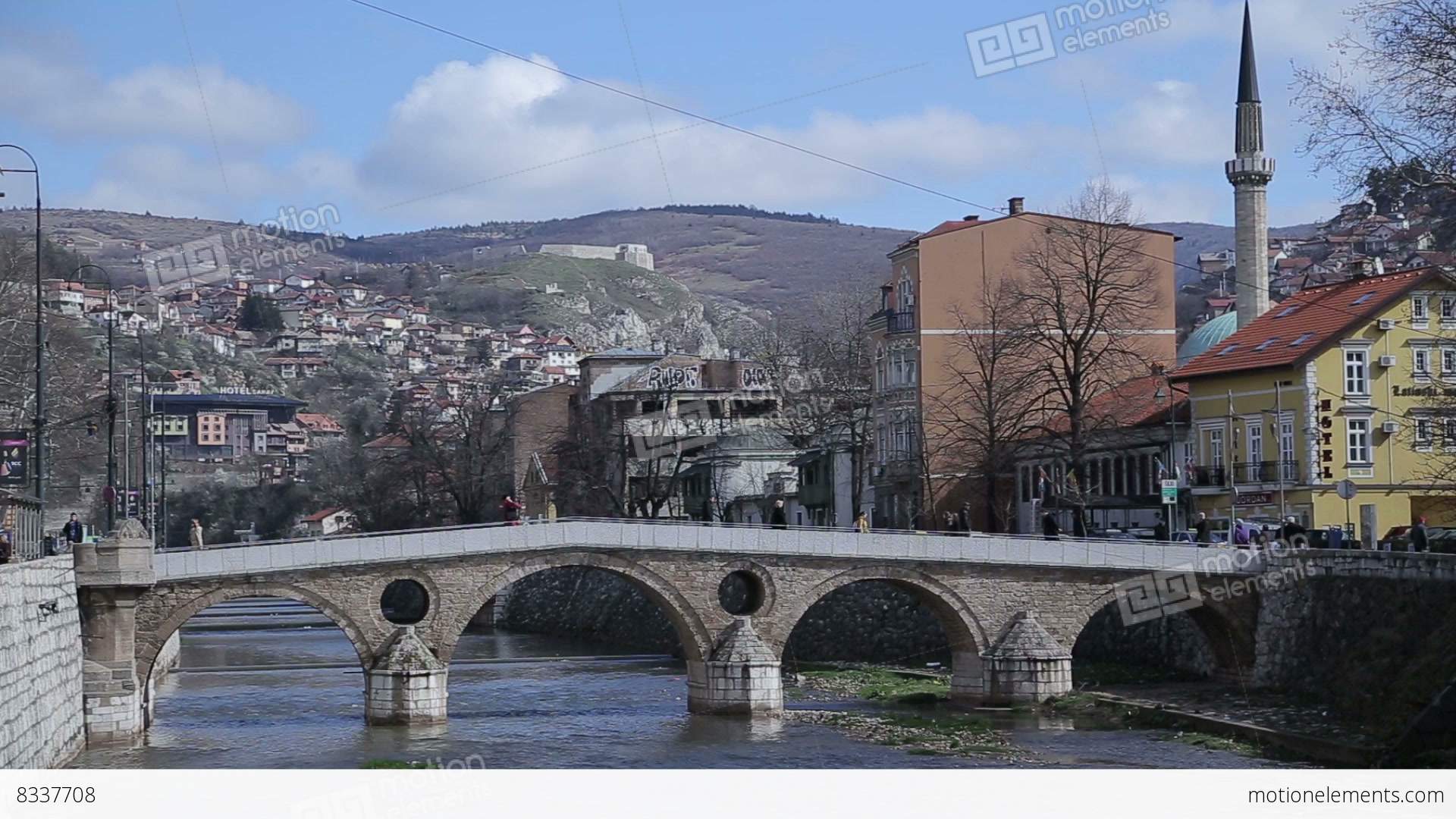 Latin Bridge, Sarajevo, Bosnia And Herzegovina Stock video footage ...