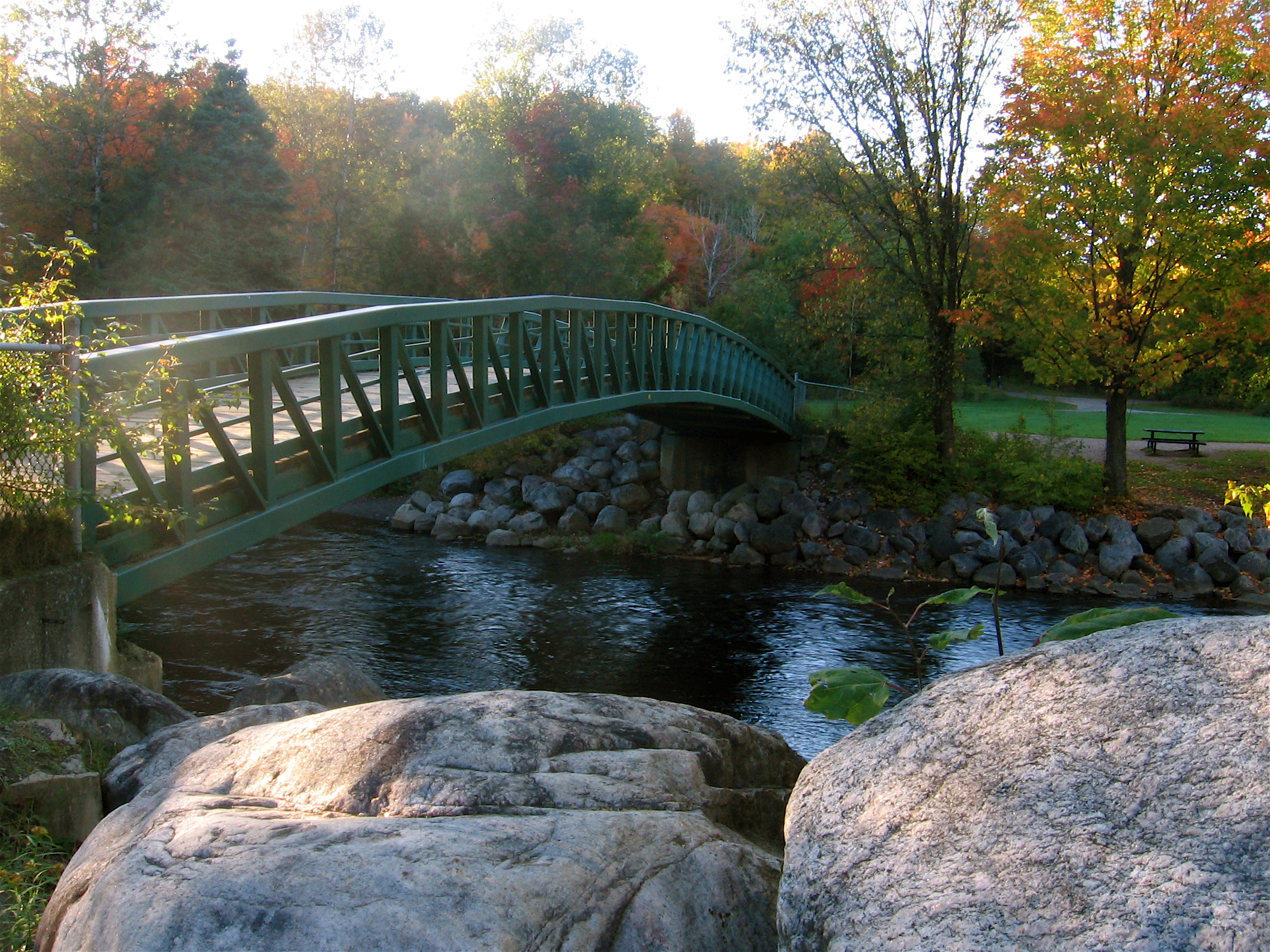 Bridge in the park photo