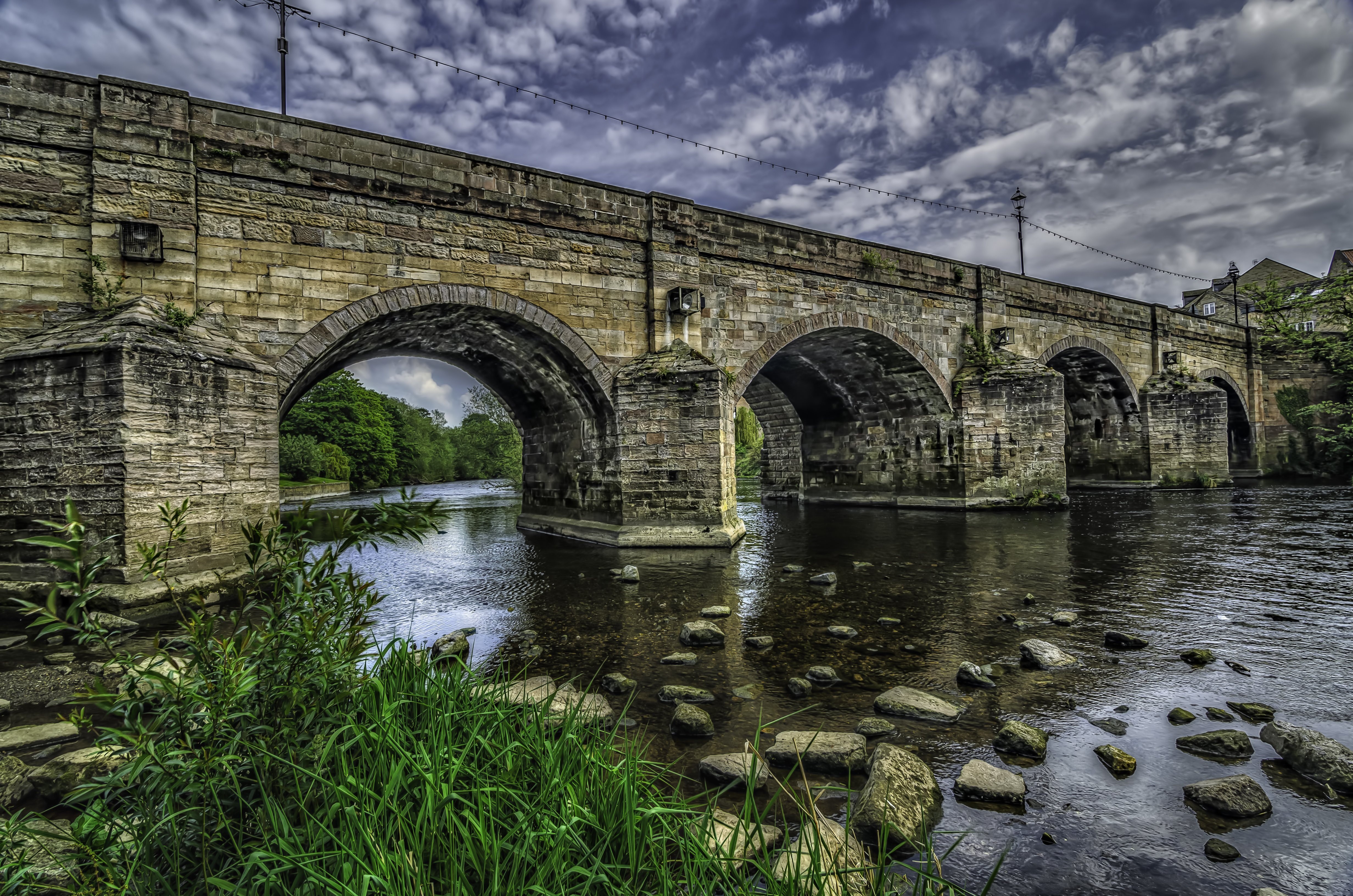 Bridges: Old Stone Bridge River Stones Water Nature High Resolution ...