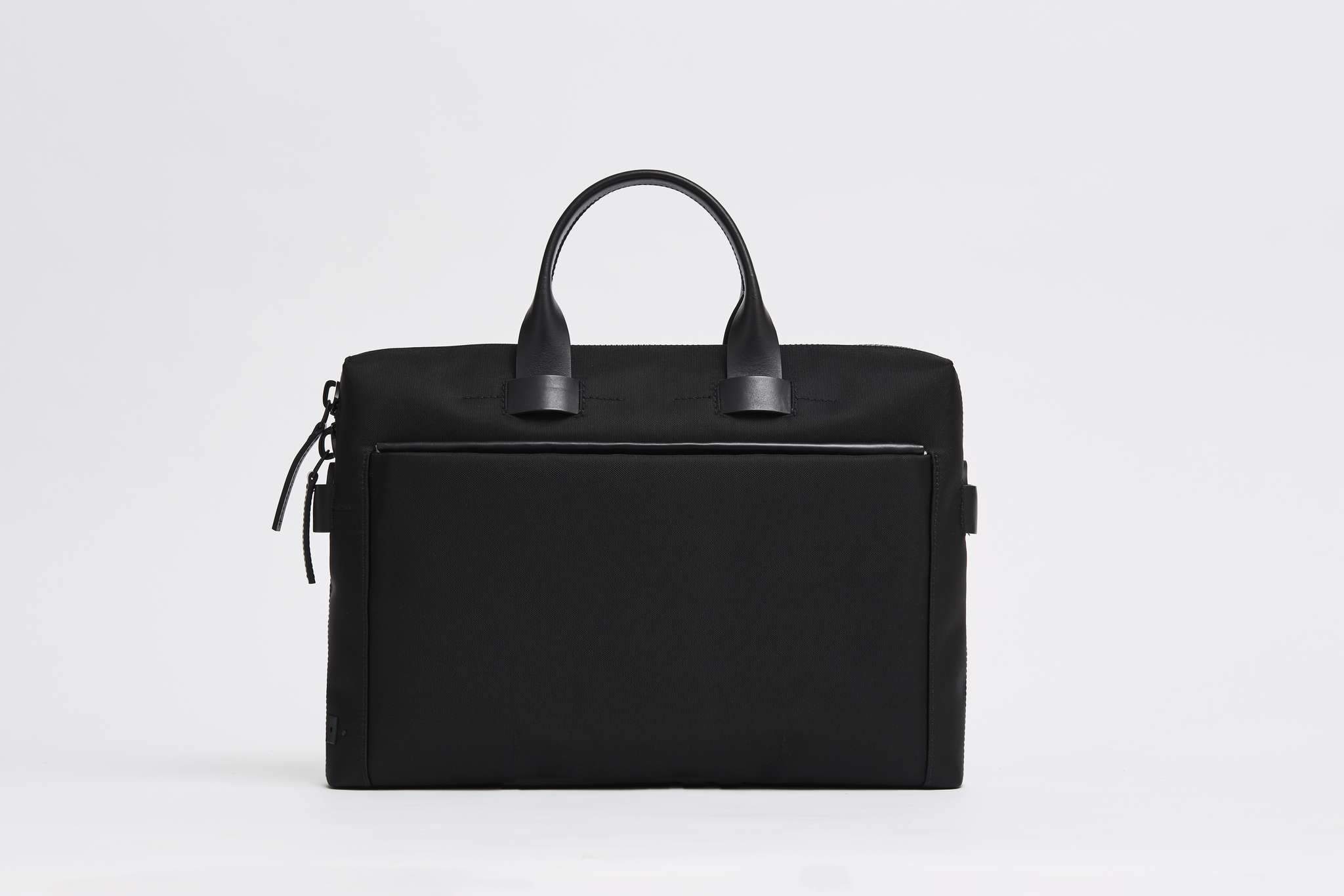 Fabric + Leather Slim Briefcase | Troubadour Goods