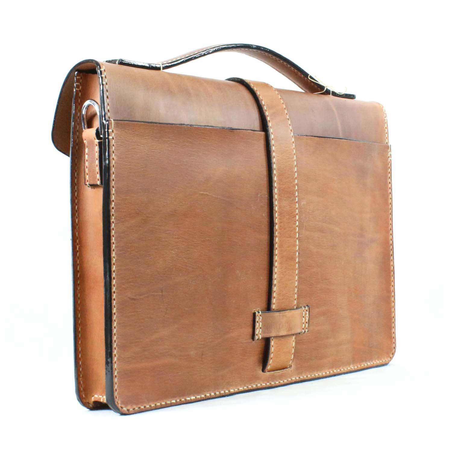 Maxwell - Harness Leather Briefcase - Marcellino