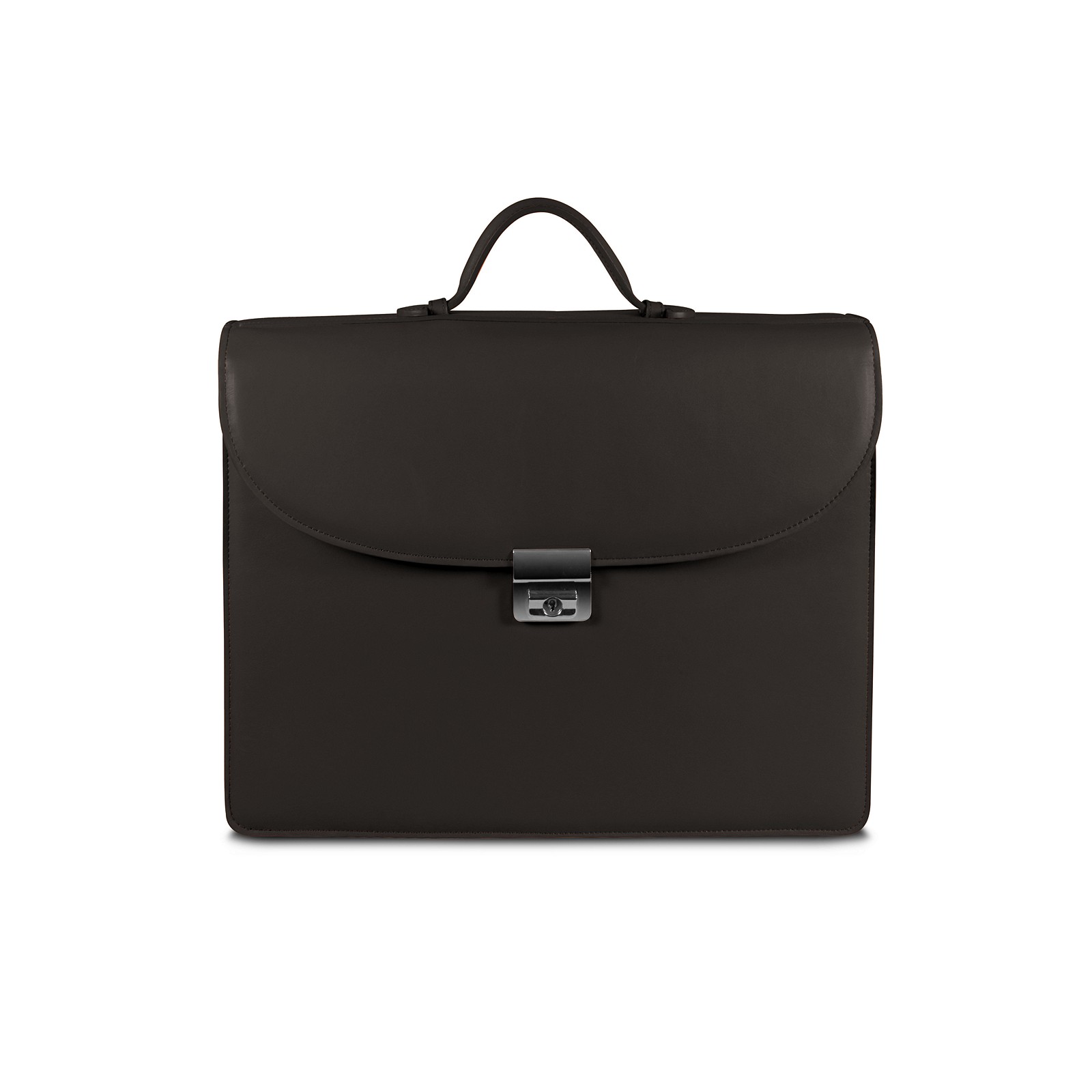 Leather Briefcase with 3 Gussets